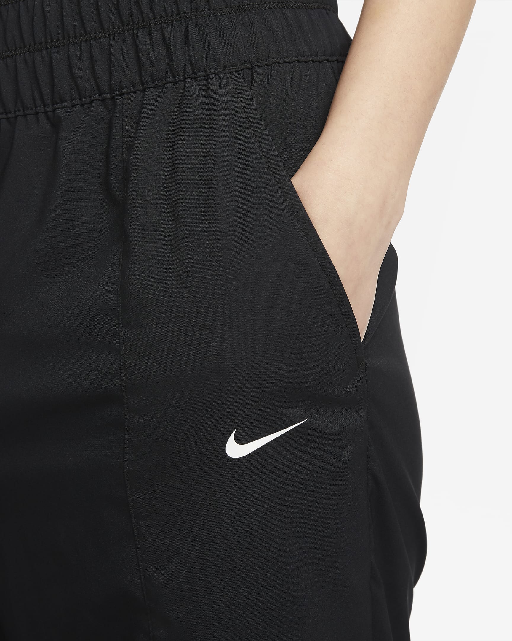 Nike Dri-FIT One Women's Ultra High-Waisted Trousers - Black/White