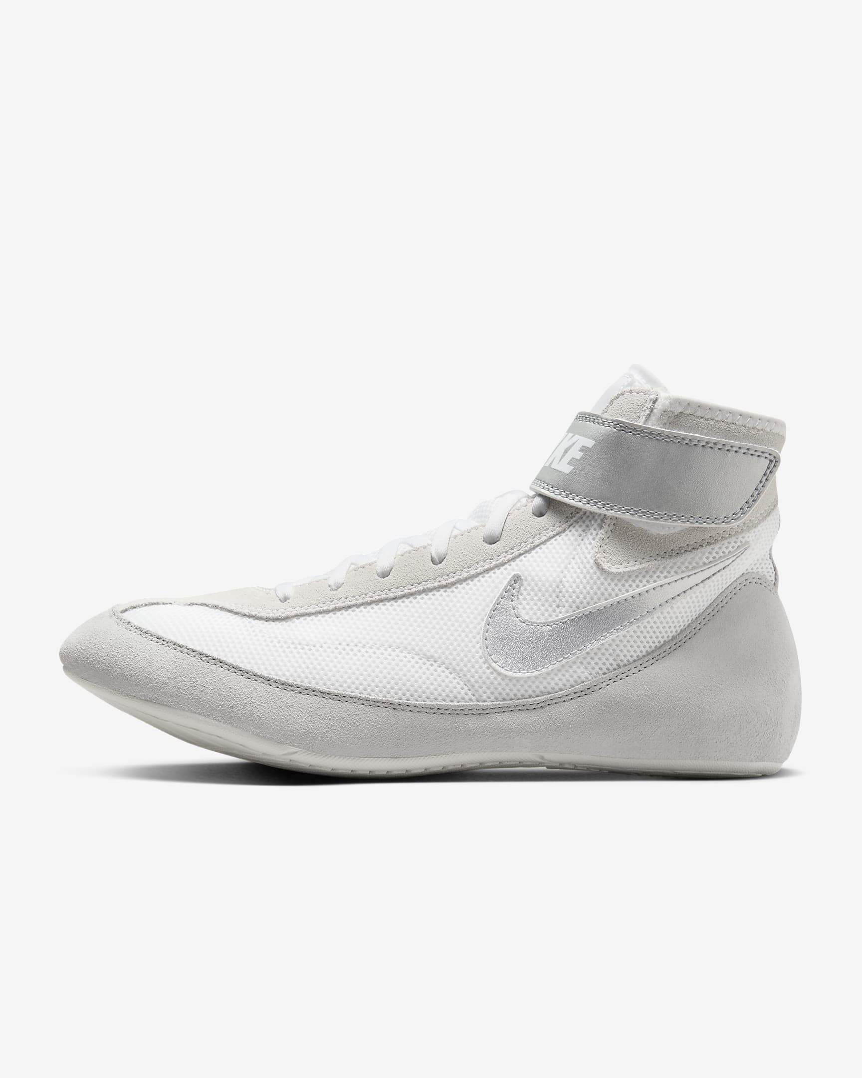 Tenis de lucha para hombre Nike SpeedSweep 7 - Blanco/Plata metalizado/Plata metalizado