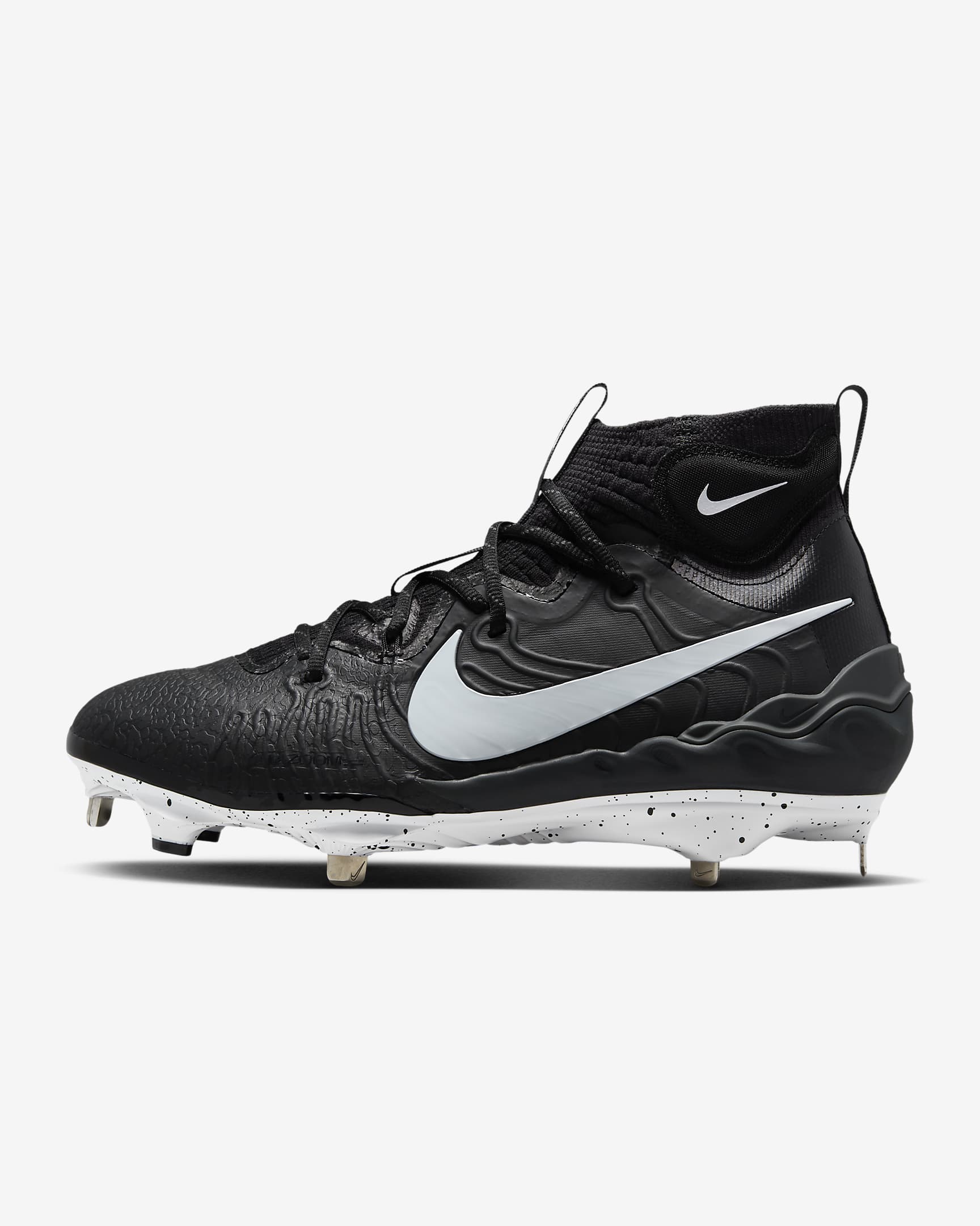 Tacos de béisbol para hombre Nike Alpha Huarache NXT - Negro/Gris humo oscuro/Blanco