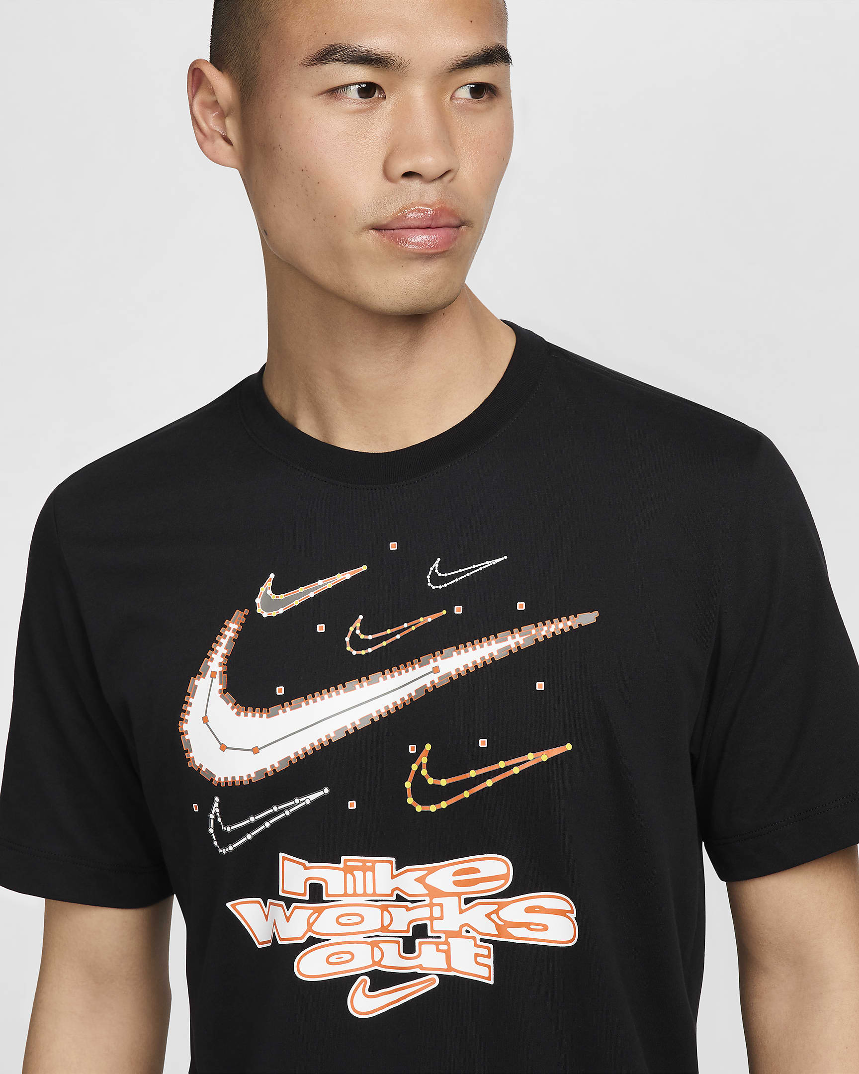 Nike Men's Dri-FIT Fitness T-Shirt - Black