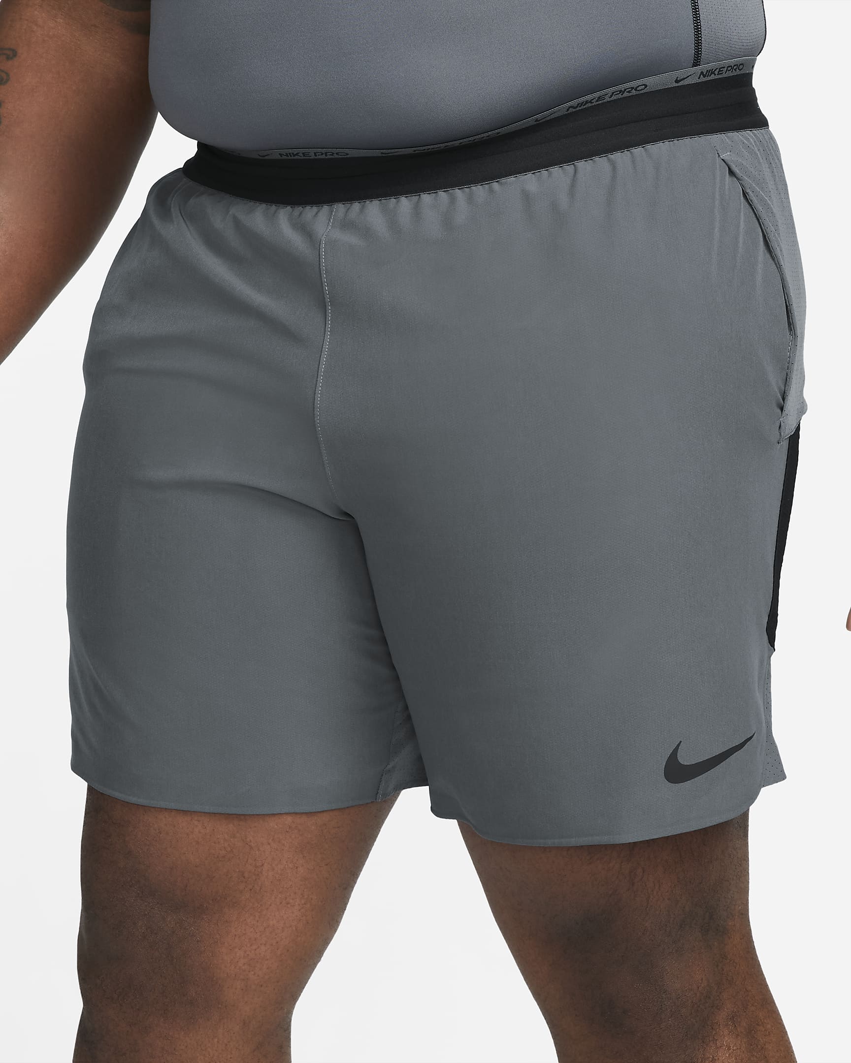 Nike Dri-FIT Flex Rep Pro Collection Men's 20cm (approx.) Unlined Training Shorts - Iron Grey/Black