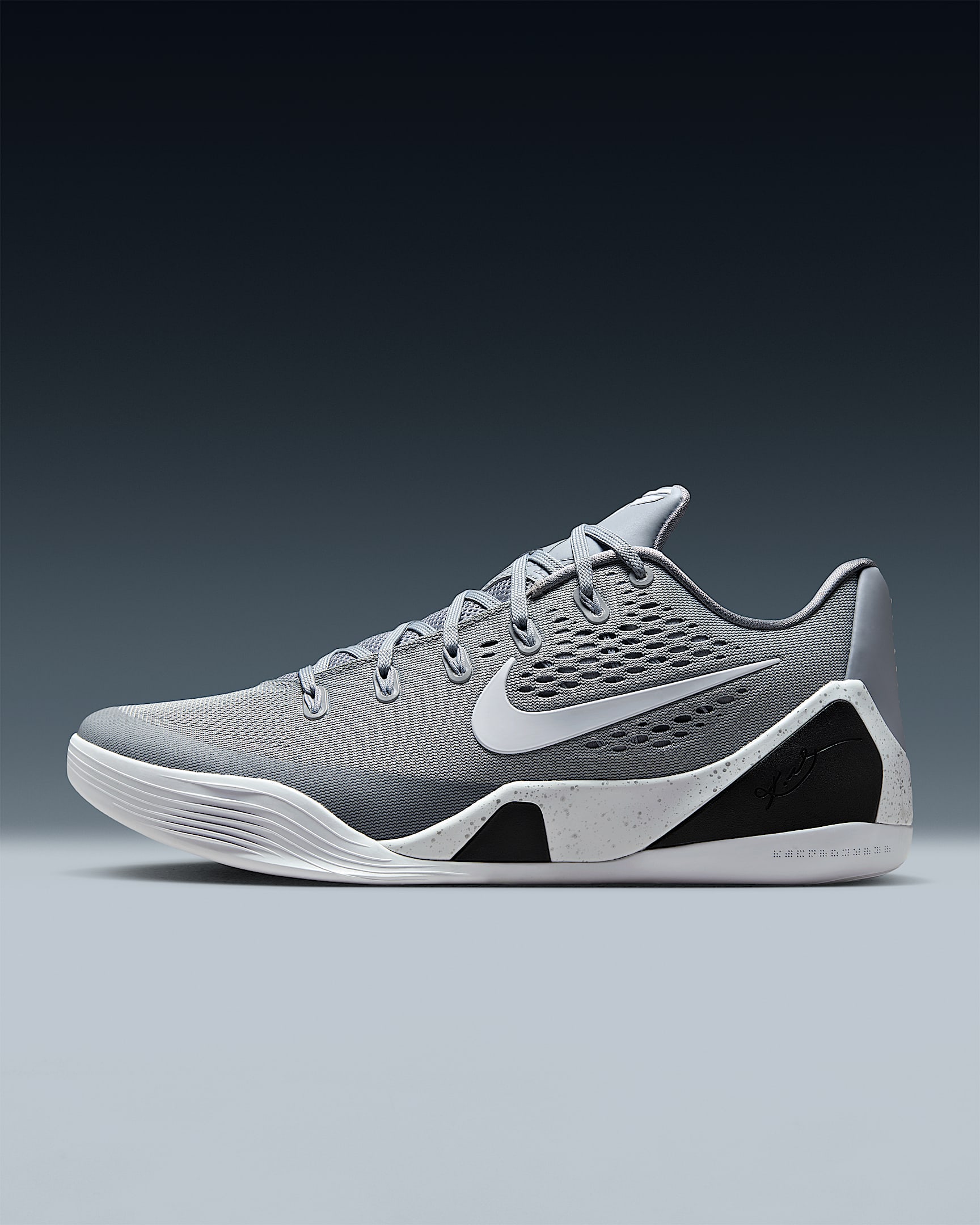 Kobe IX Elite Low EM Protro Basketball Shoes - Wolf Grey/White/White
