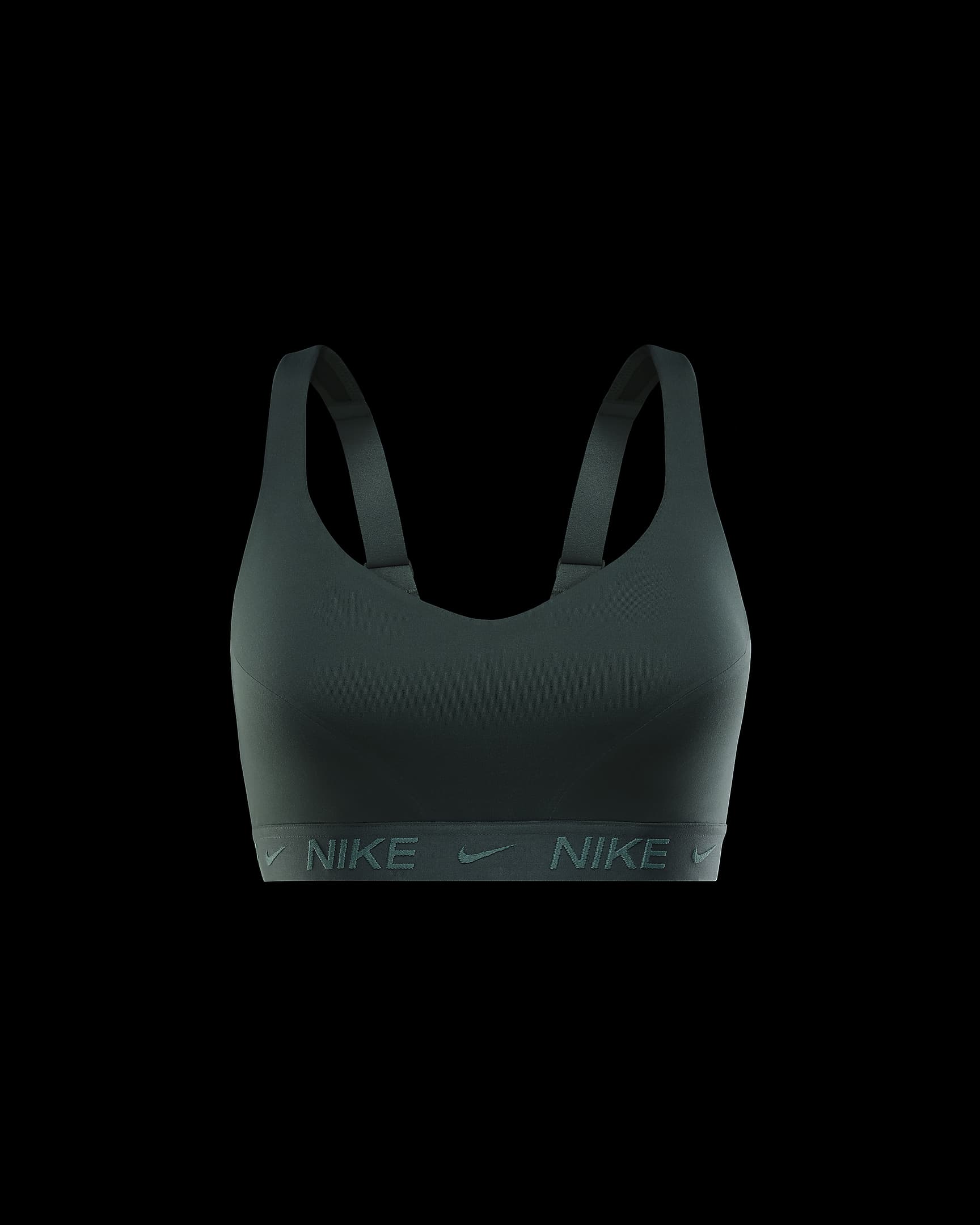 Nike Indy High-Support Women's Padded Adjustable Sports Bra - Vintage Green