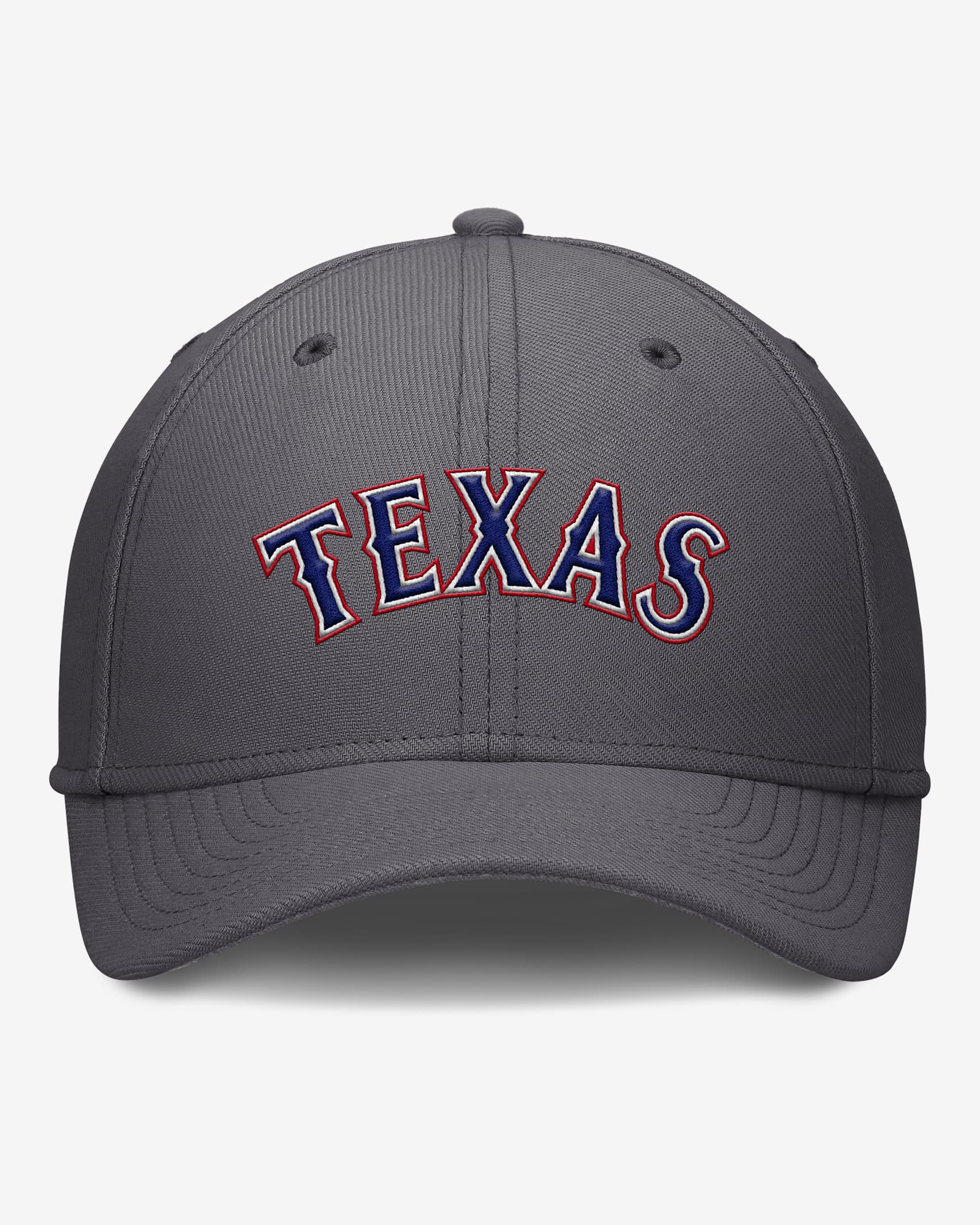 Texas Rangers Swoosh Men's Nike Dri-FIT MLB Hat - Grey