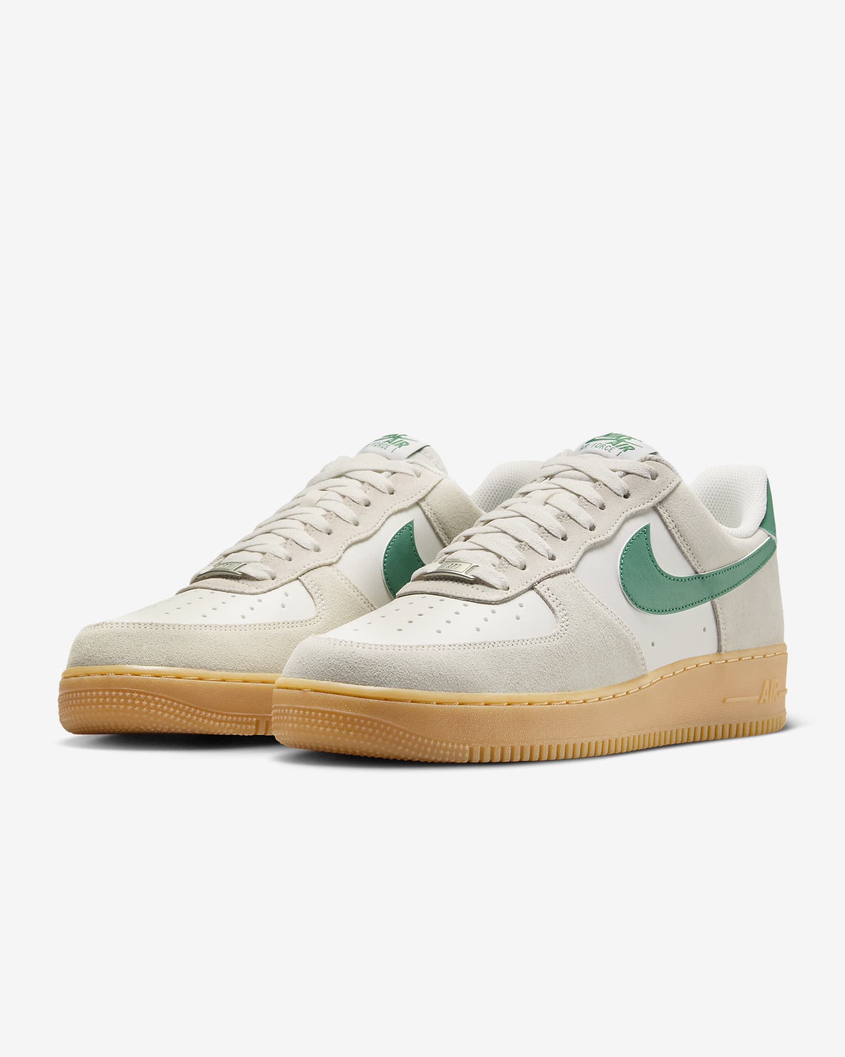 Nike Air Force 1 '07 LV8 男鞋 - Phantom/Gum Yellow/Summit White/Malachite