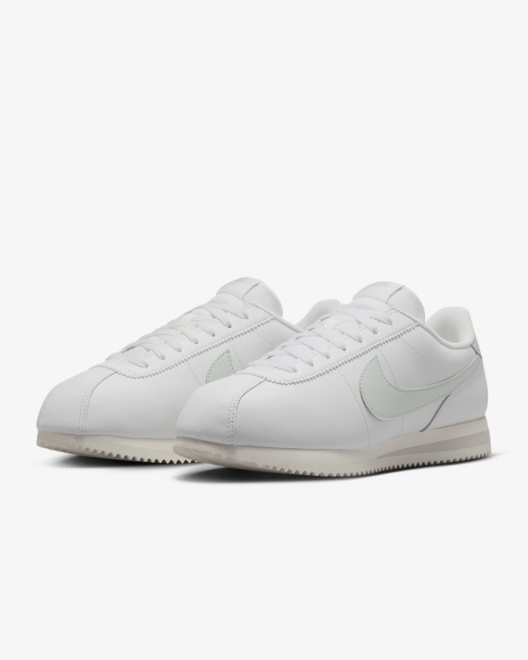 Nike Cortez Leather Women's Shoes - Summit White/Sail/Light Bone/Light Silver