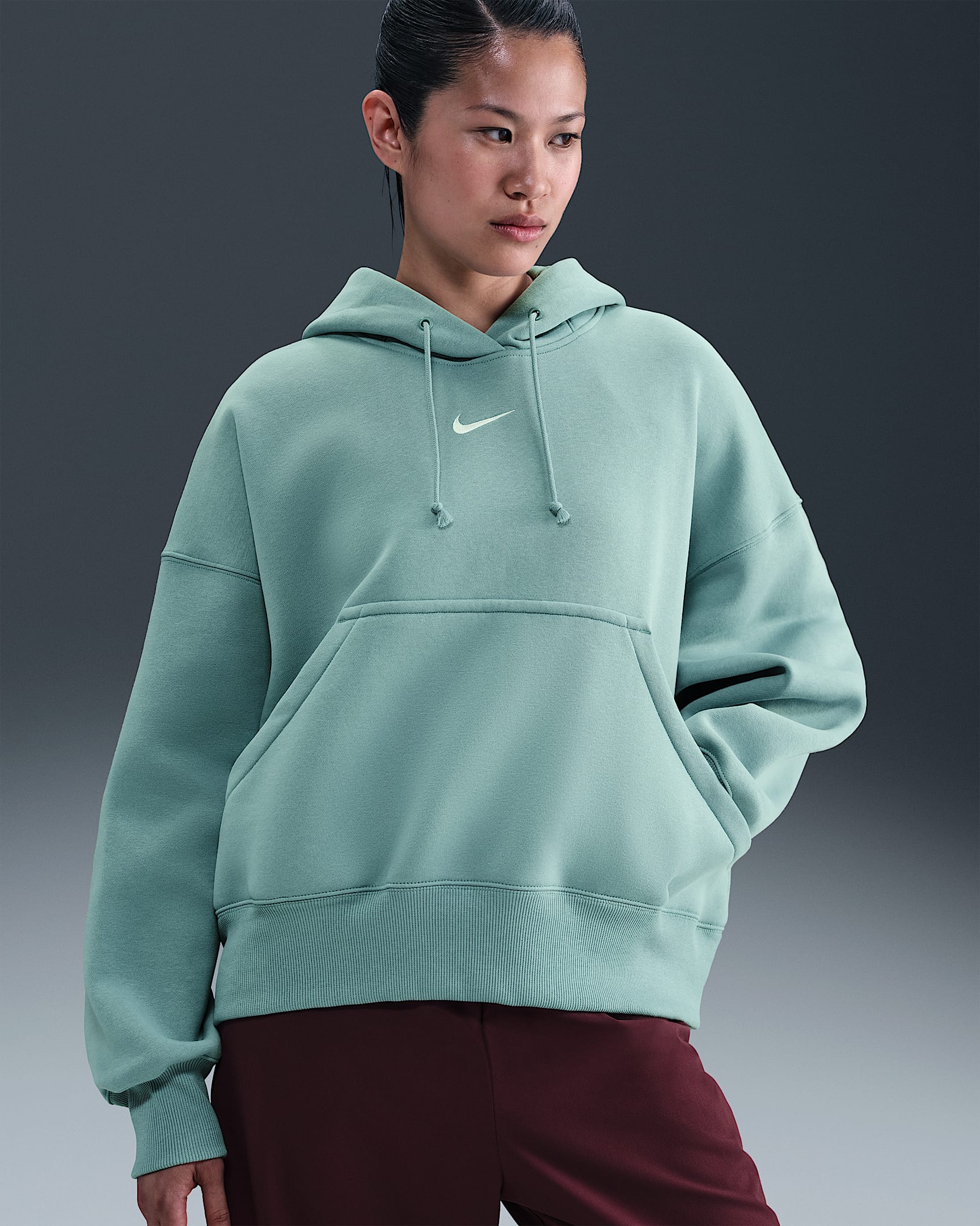 Nike Sportswear Phoenix Fleece Women's Over-Oversized Pullover Hoodie - Cannon/Sail