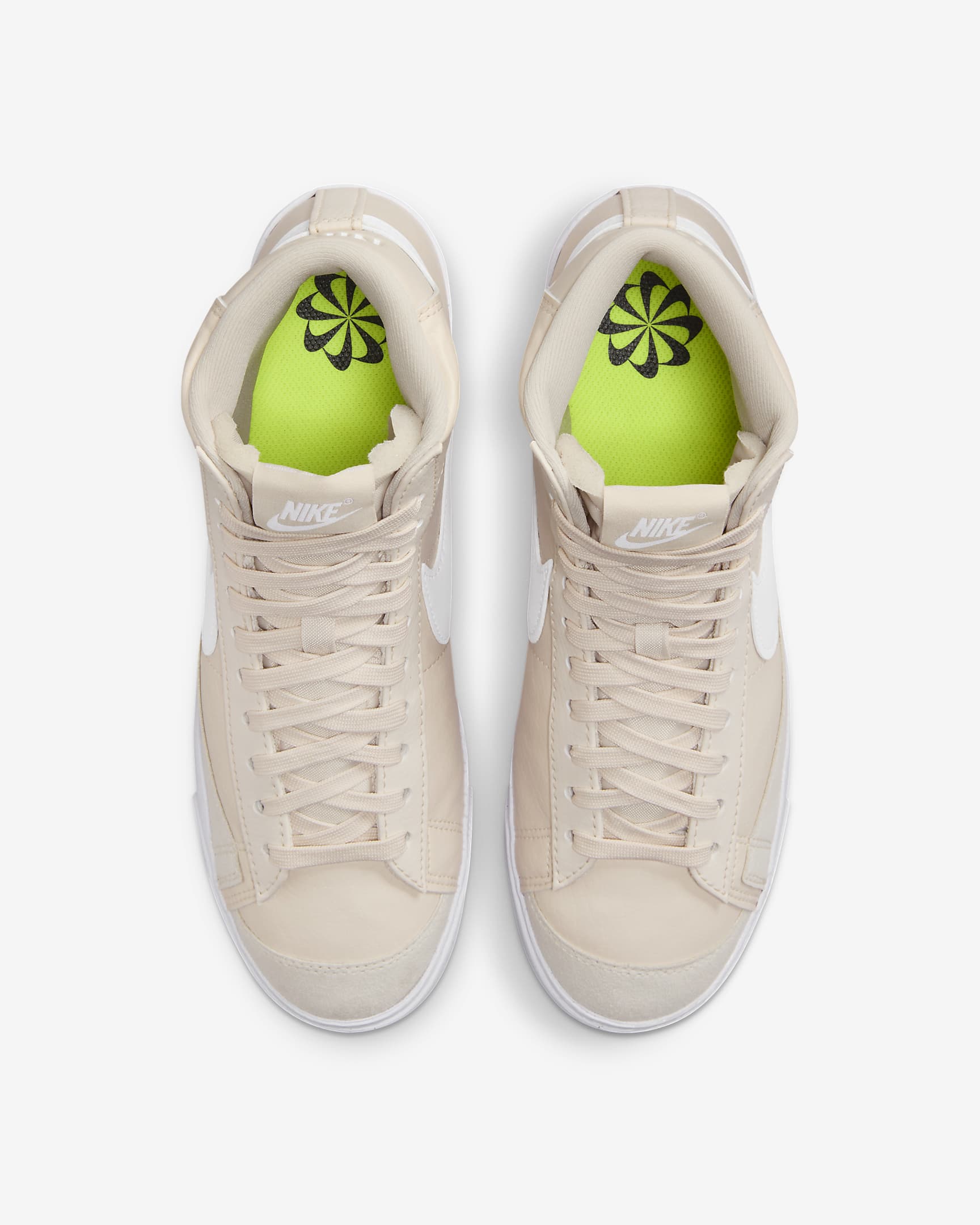 Nike Blazer Mid '77 Women's Shoes - Light Orewood Brown/Volt/Black/White