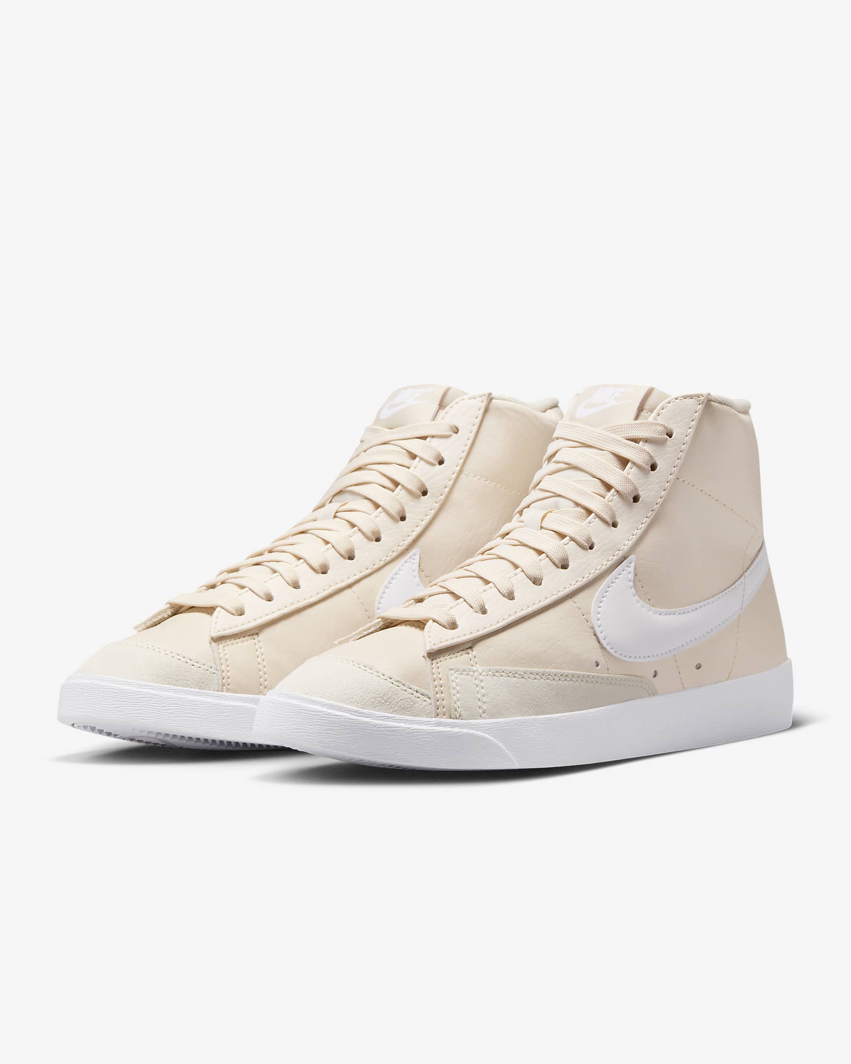 รองเท้าผู้หญิง Nike Blazer Mid '77 - Light Orewood Brown/Volt/ดำ/ขาว