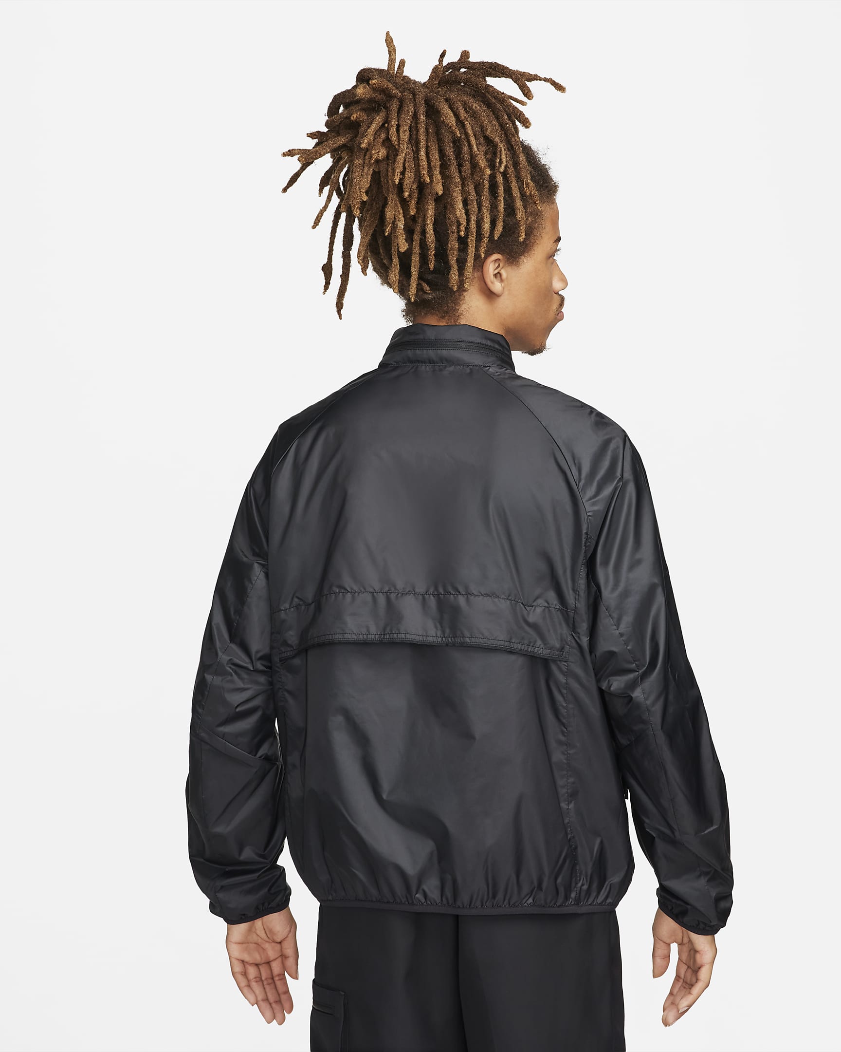 Nike Sportswear Tech Woven verstaubare, gefütterte N24 Jacke für Herren - Schwarz/Schwarz