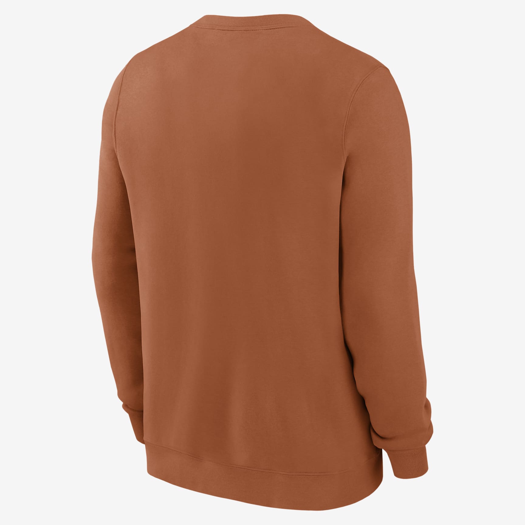 Texas Longhorns Legacy Classic Arch Over Logo Men's Nike College Pullover Crew - Desert Orange