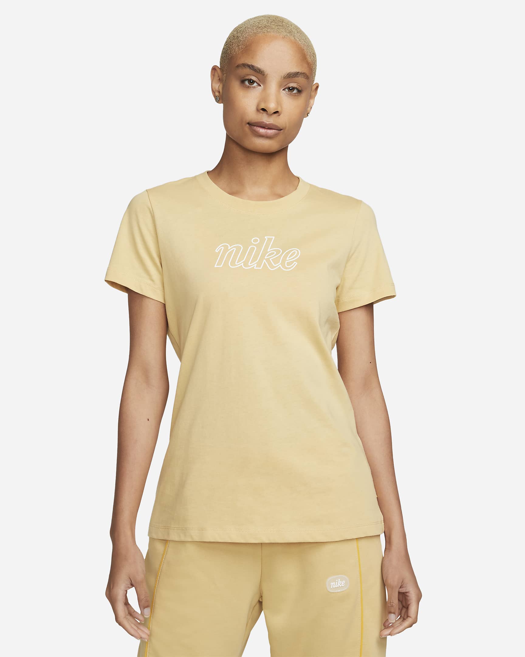 Nike Sportswear Icon Clash Women's T-Shirt - Sesame