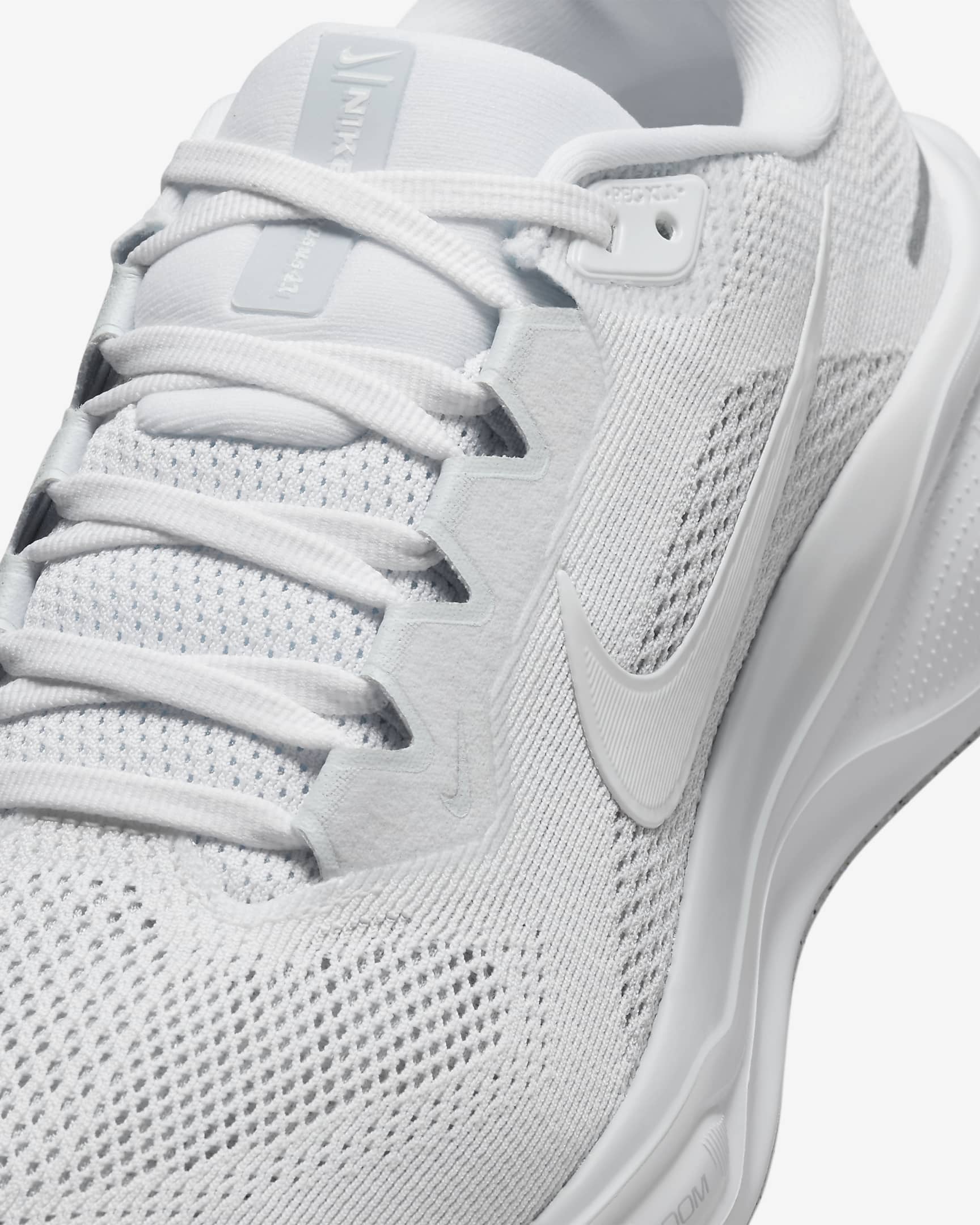 Nike Pegasus 41 Women's Road Running Shoes - White/Pure Platinum/Metallic Silver/White