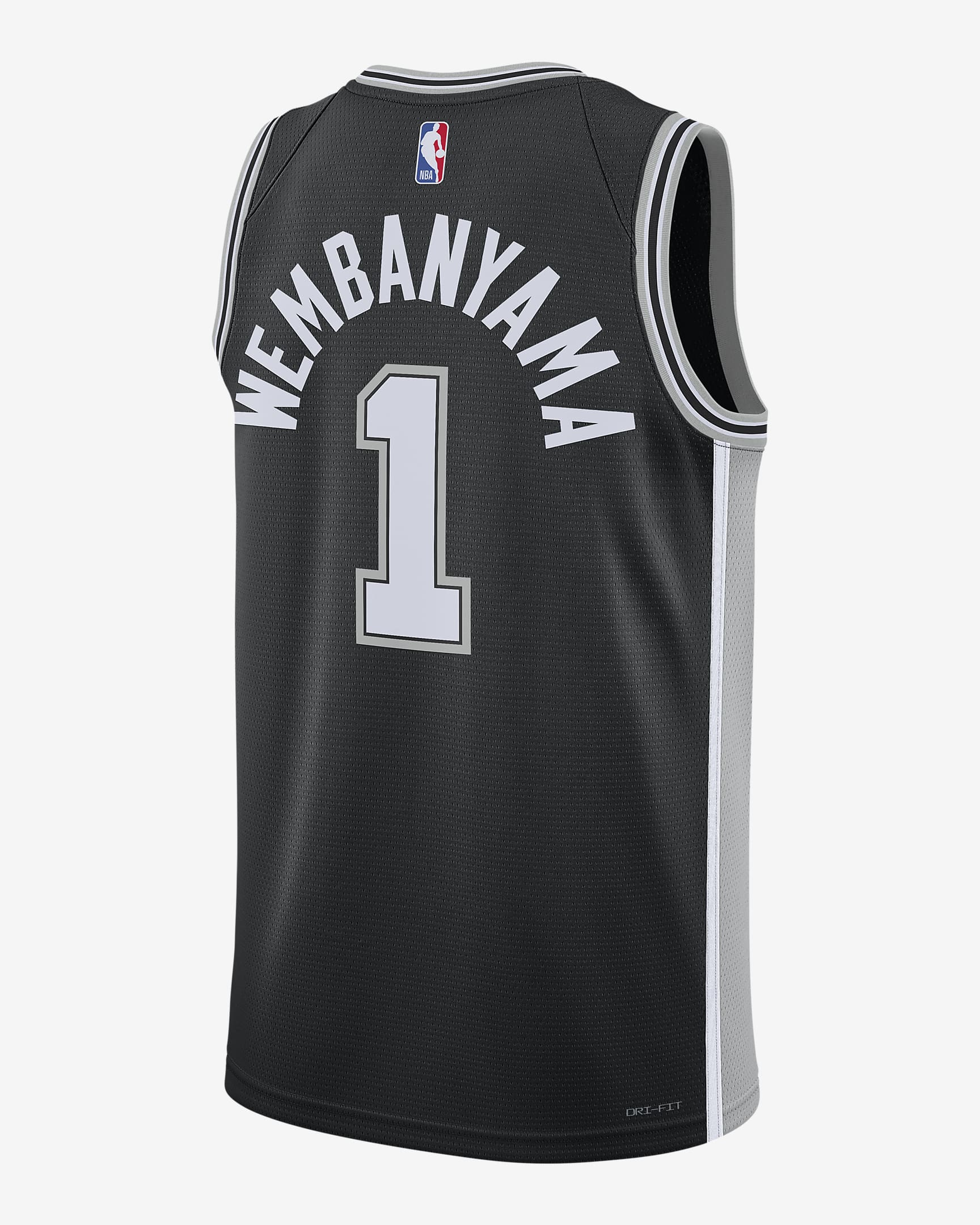 San Antonio Spurs Icon Edition 2022/23 Nike Dri-FIT Swingman NBA-jersey voor heren - Zwart