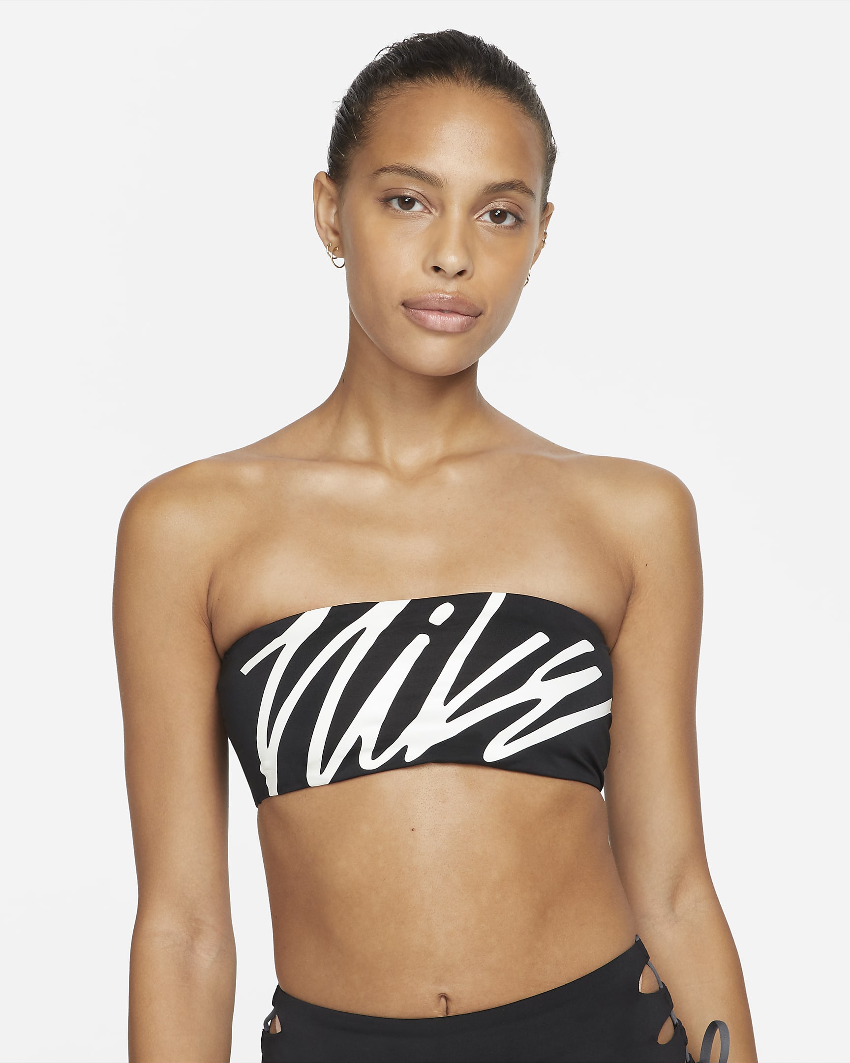 Nike Multi Logo Bandeau Bikini Top Womens Bandeau Bikini Top