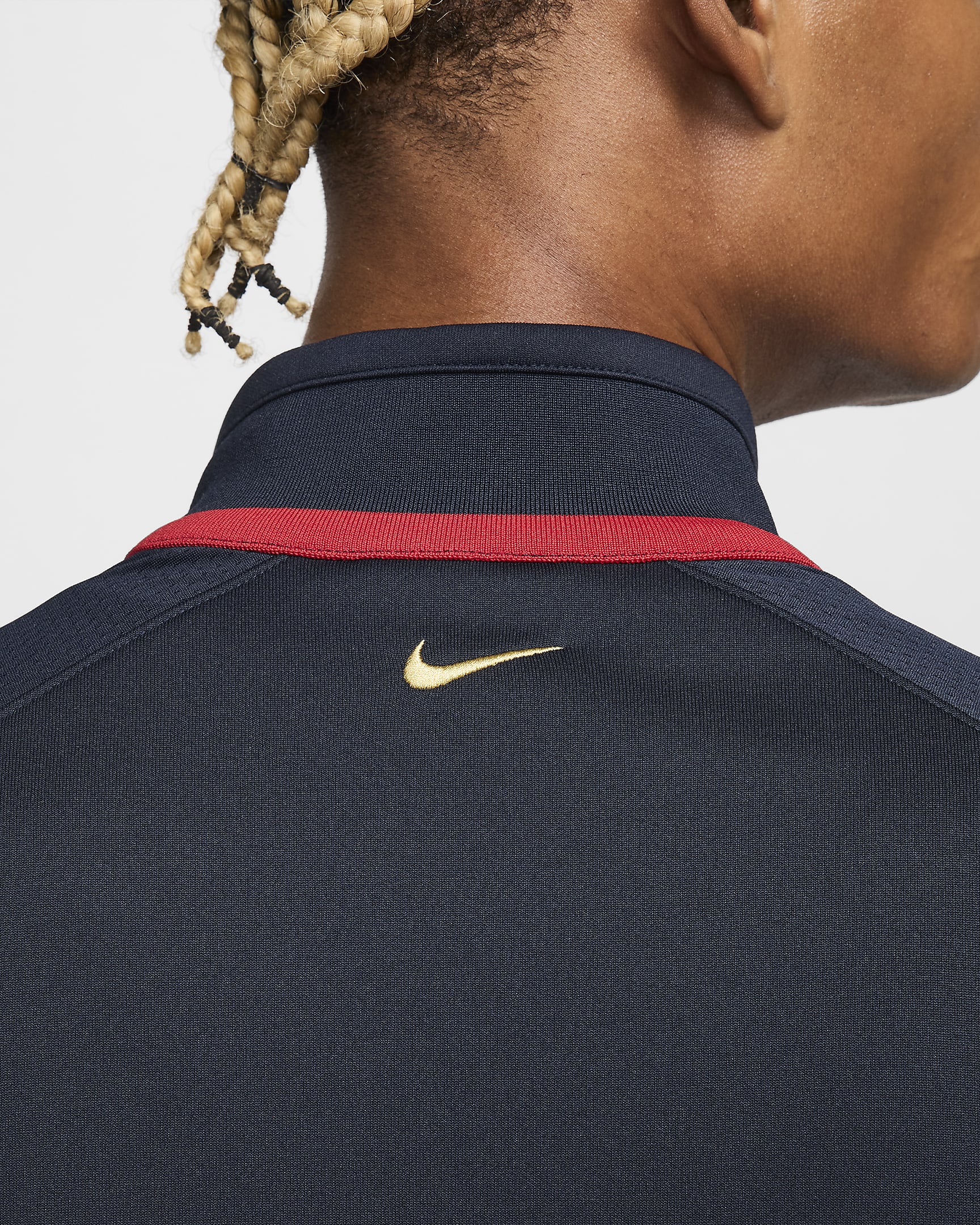 KB Men's Nike Dri-FIT Basketball Jacket - Dark Obsidian/Jersey Gold