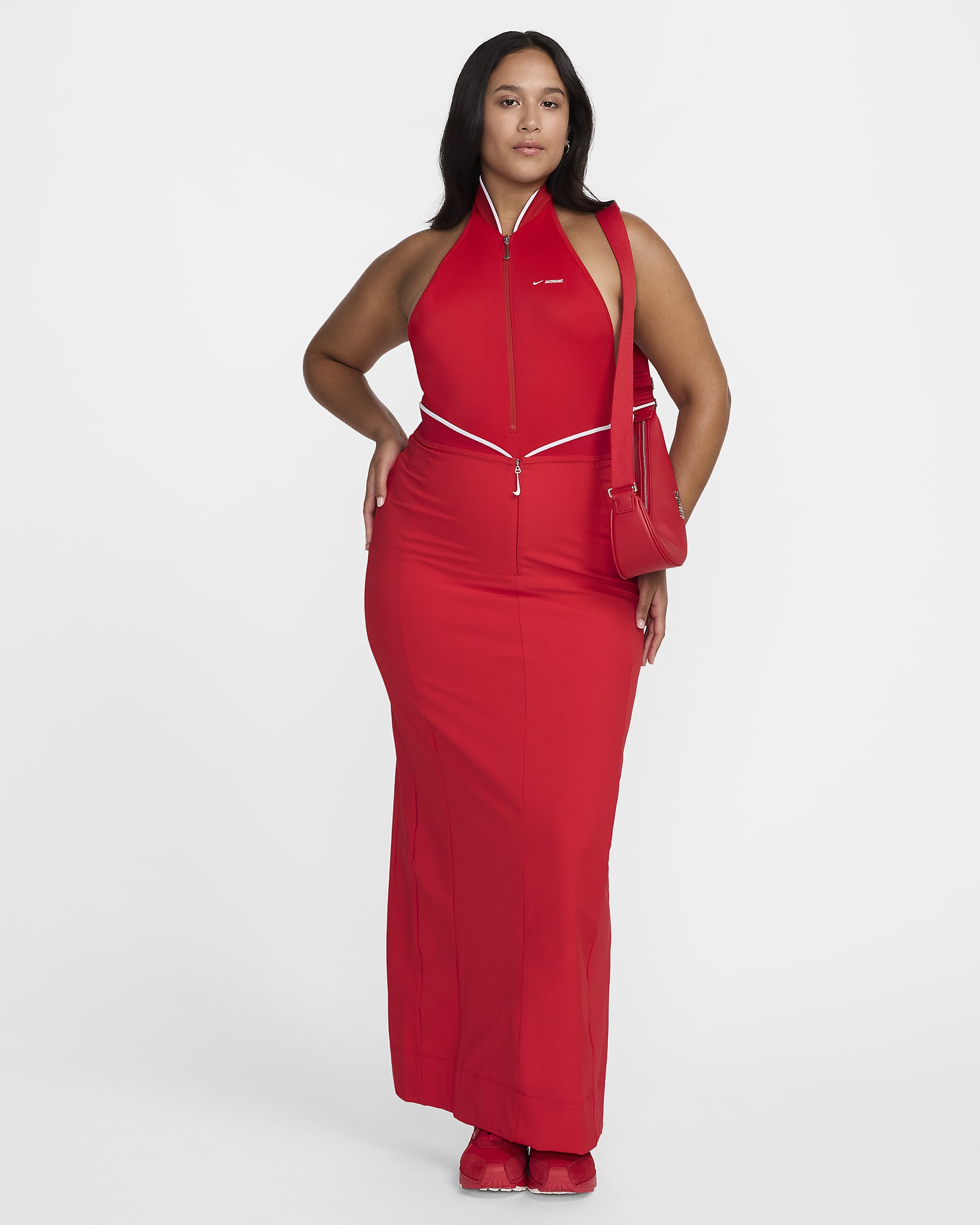 Nike x Jacquemus Bañador de una pieza con cuello alto - Mujer - University Red/Plata