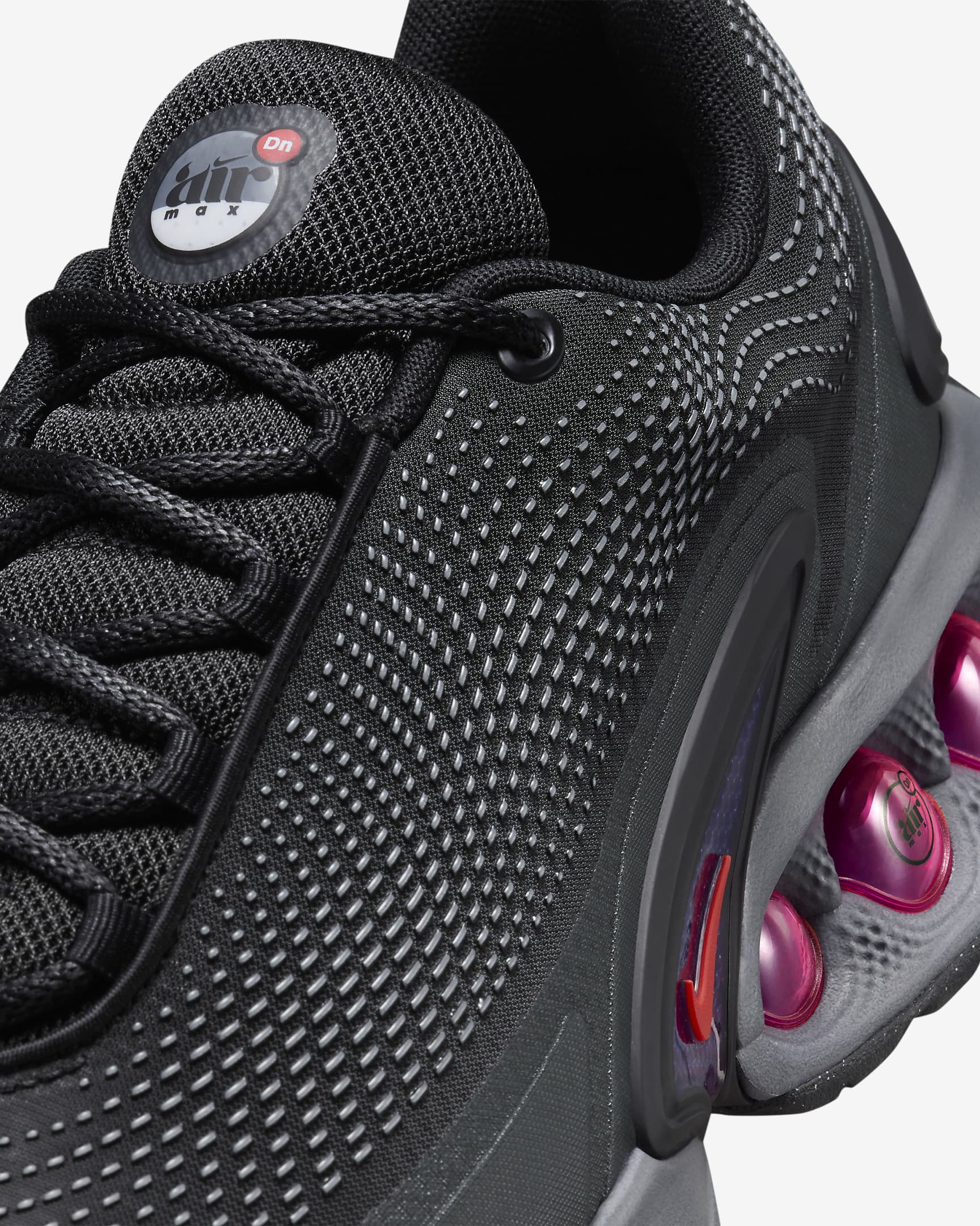 Nike Air Max Dn Shoes - Black/Dark Smoke Grey/Anthracite/Light Crimson