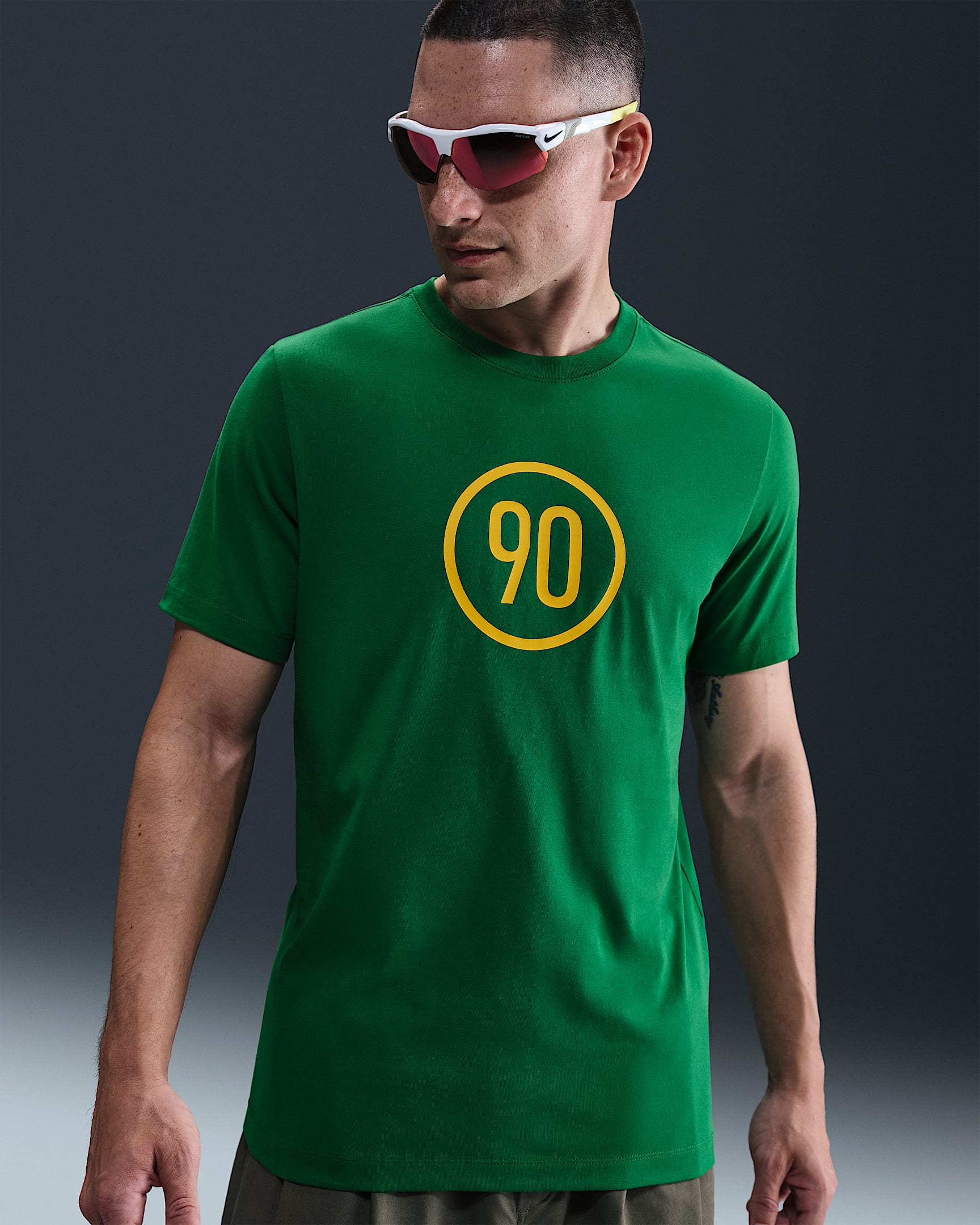Nike Total 90 Men's Football T-Shirt - Pine Green