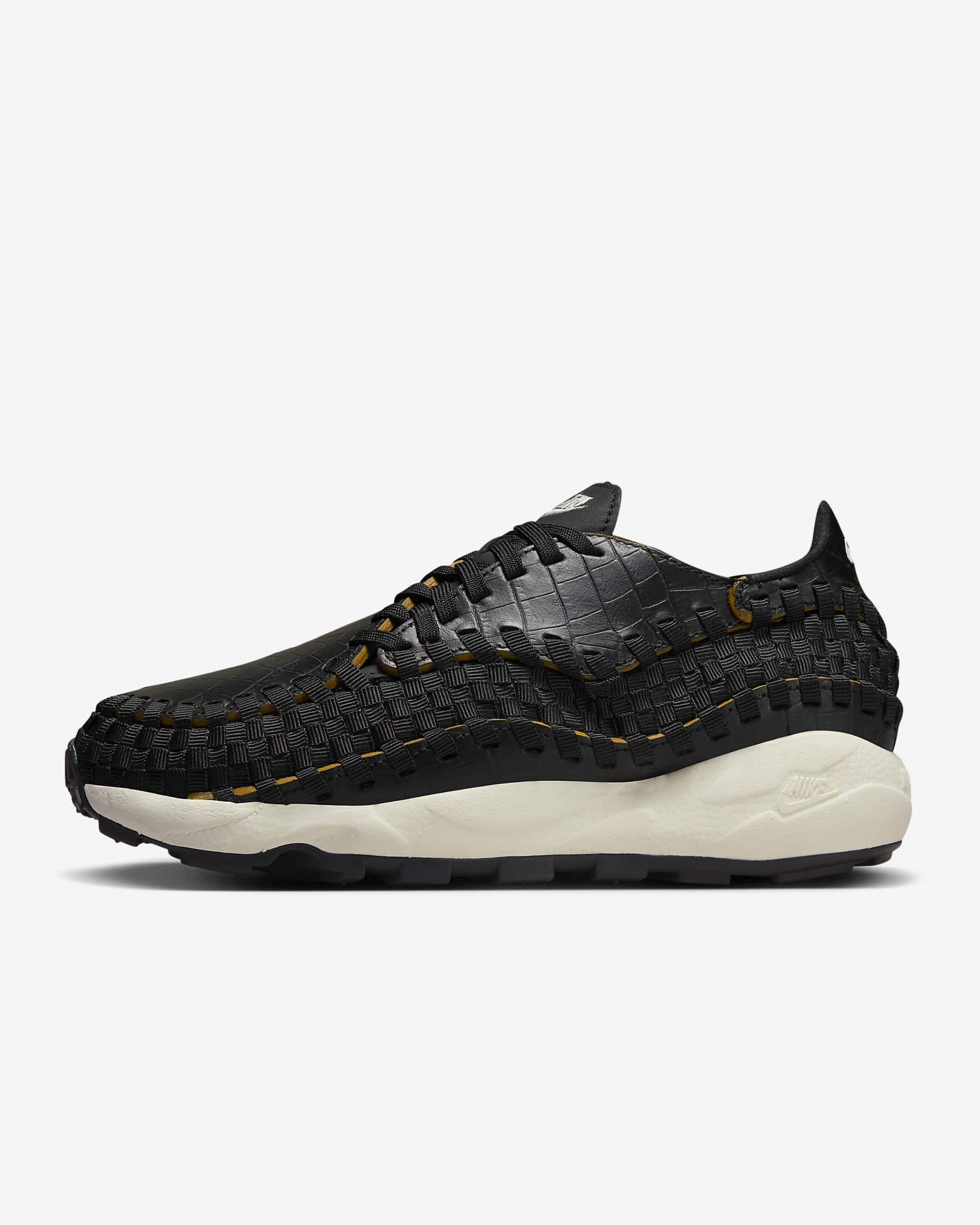 Nike Air Footscape Woven Premium Sabatilles - Dona - Negre/Desert Ochre/Pale Ivory