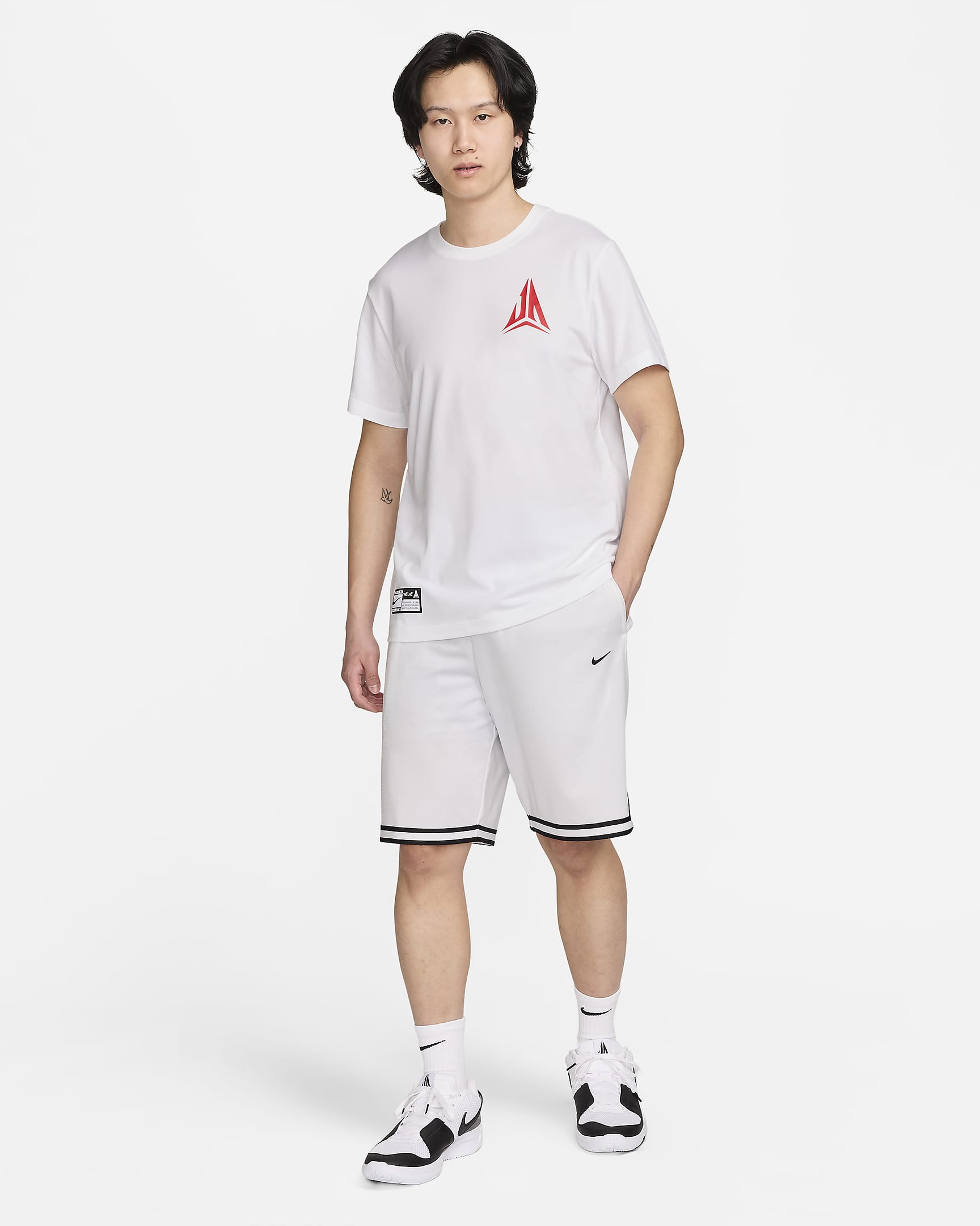 Ja 男款 Nike Dri-FIT 籃球 T 恤 - 白色