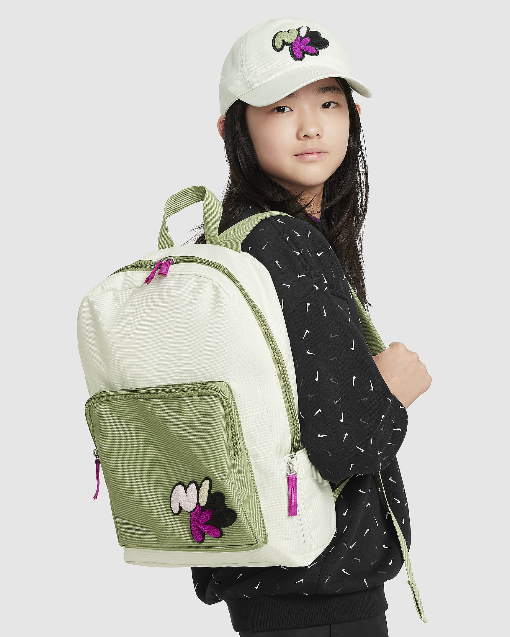 Sac à dos Nike Classic pour enfant (16 L) - Sea Glass/Oil Green/Noir