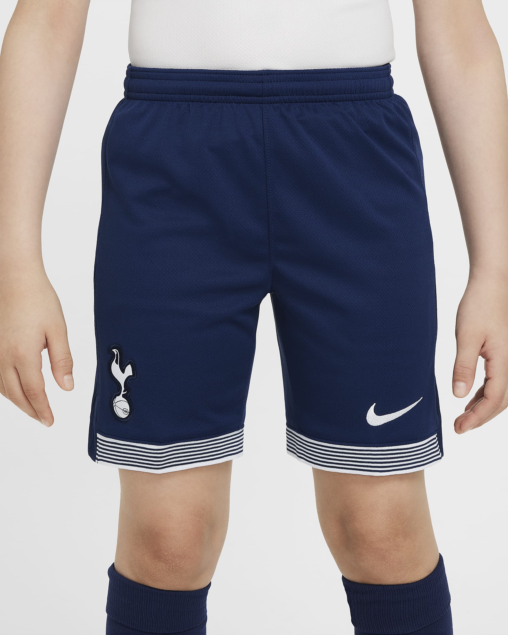 Spodenki piłkarskie dla dużych dzieci Nike Dri-FIT Tottenham Hotspur Stadium 2024 (wersja domowa) – replika - Binary Blue/Biel