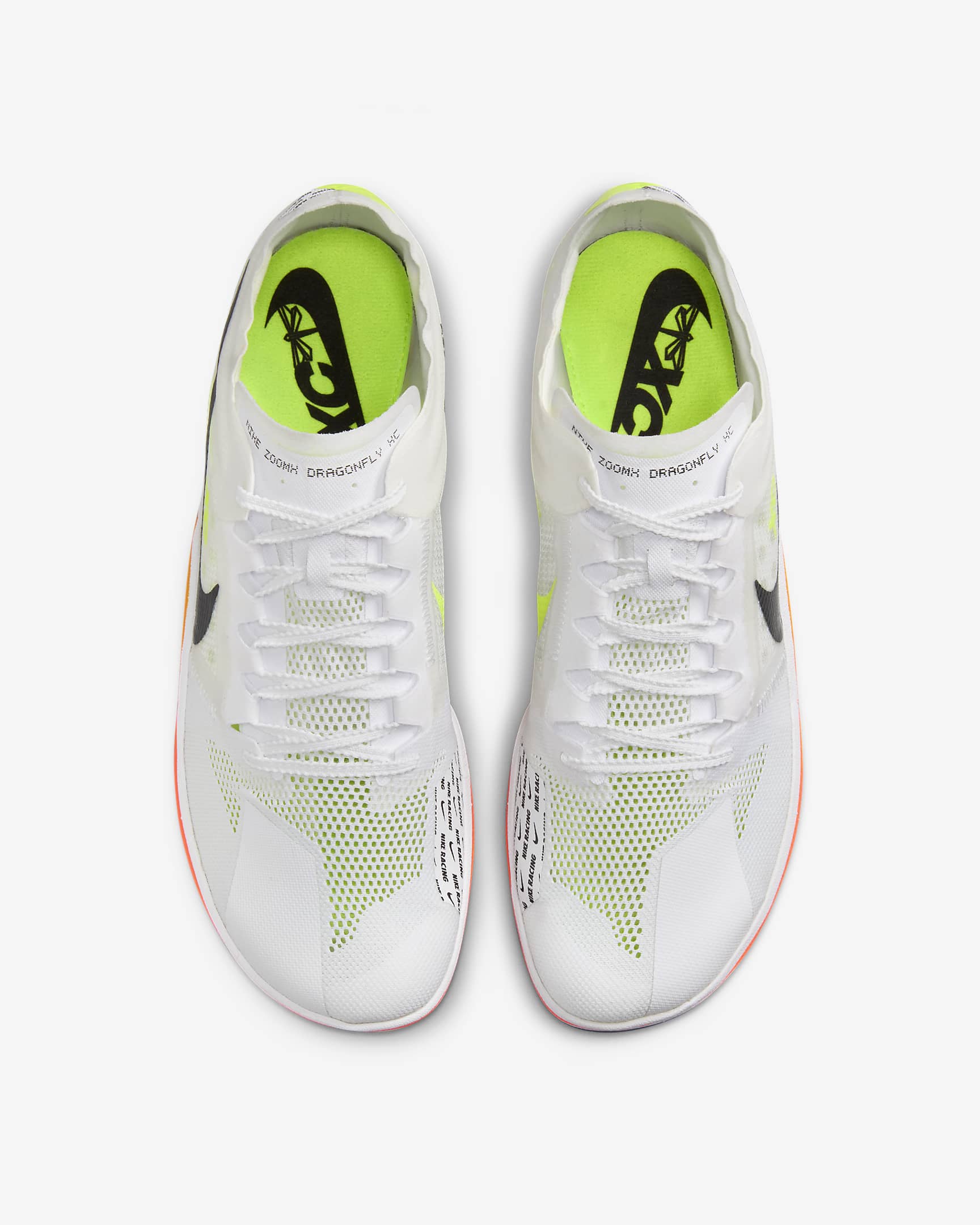 Tenis de atletismo para campo traviesa Nike ZoomX Dragonfly XC - Blanco/Naranja total/Naranja láser/Negro