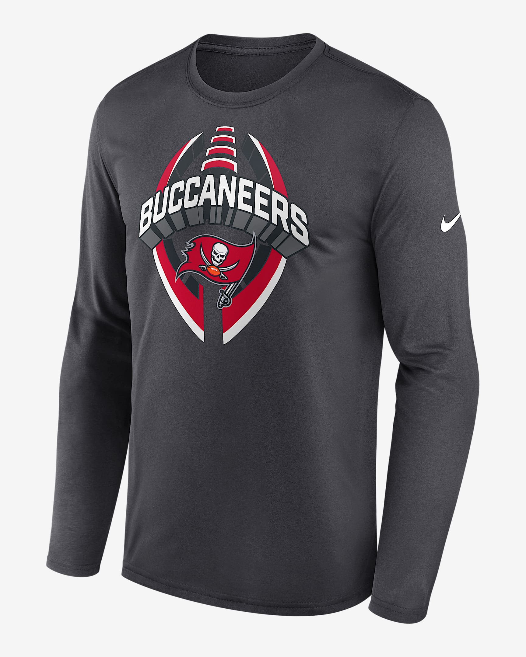 Tampa Bay Buccaneers Legend Icon Men's Nike Dri-FIT NFL Long-Sleeve T-Shirt - Anthracite