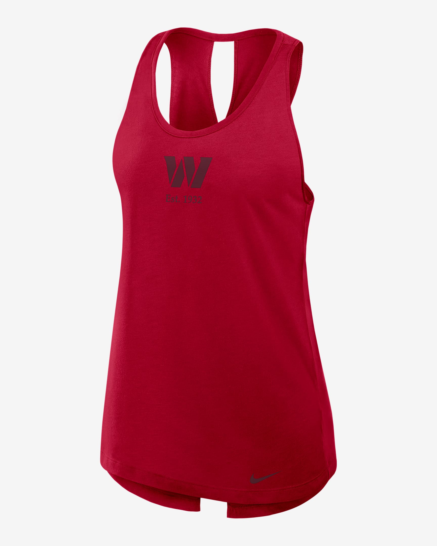 Washington Commanders Established Women's Nike Dri-FIT NFL Tank Top - Burgundy