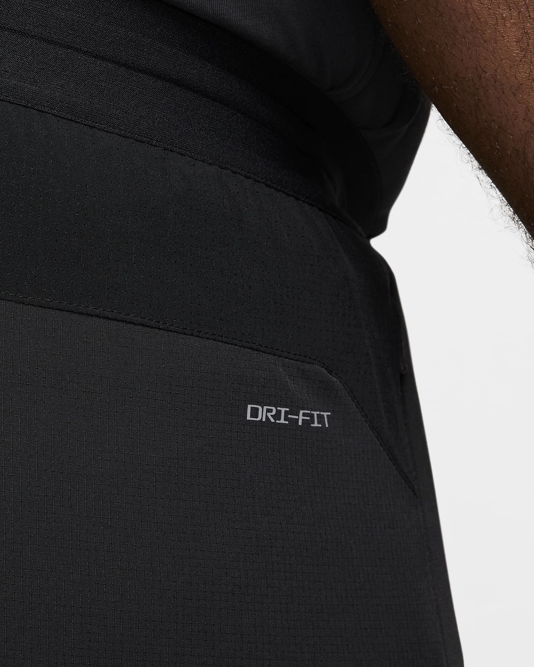 Ungefütterte Nike Flex Rep Dri-FIT-Fitnessshorts für Herren (ca. 12,5 cm) - Schwarz/Schwarz/Schwarz