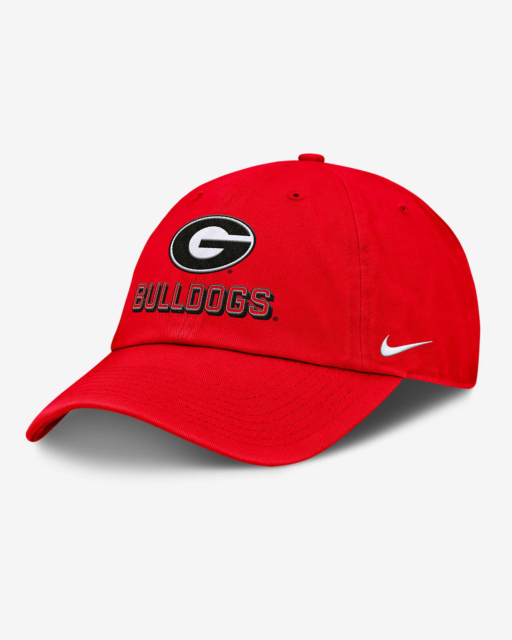 Georgia On-Field Club Gameday Men's Nike College Adjustable Hat - University Red