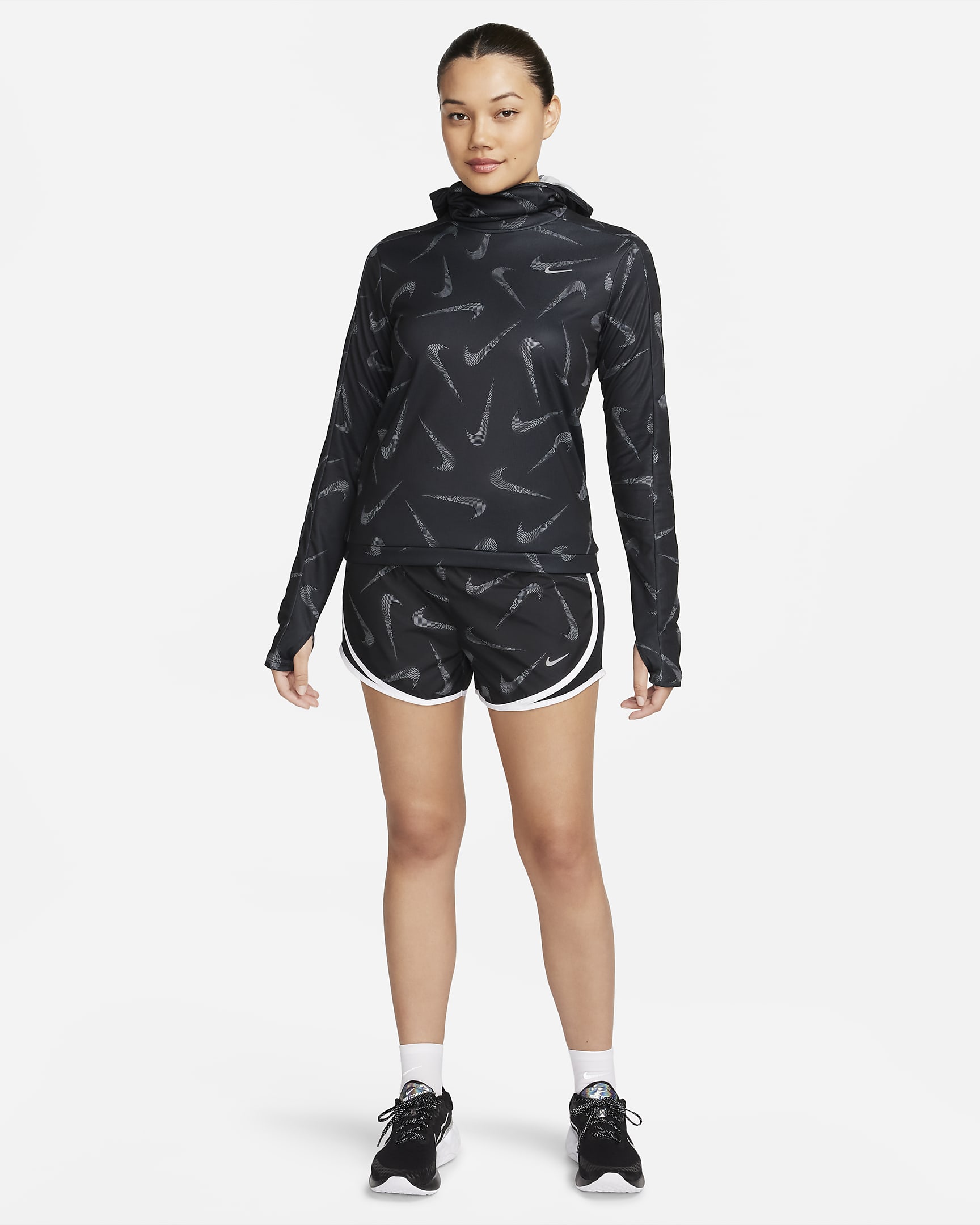 nike women's hooded running shirts & tops