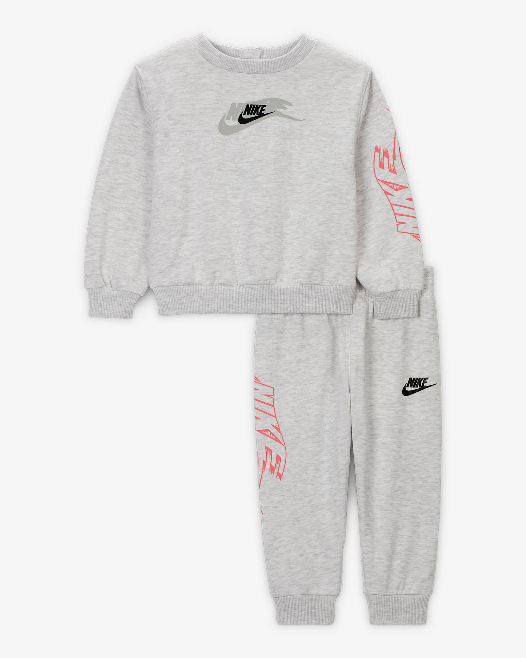 Nike Sportswear Baby On the Move 2-Piece Crew Set - Birch Heather