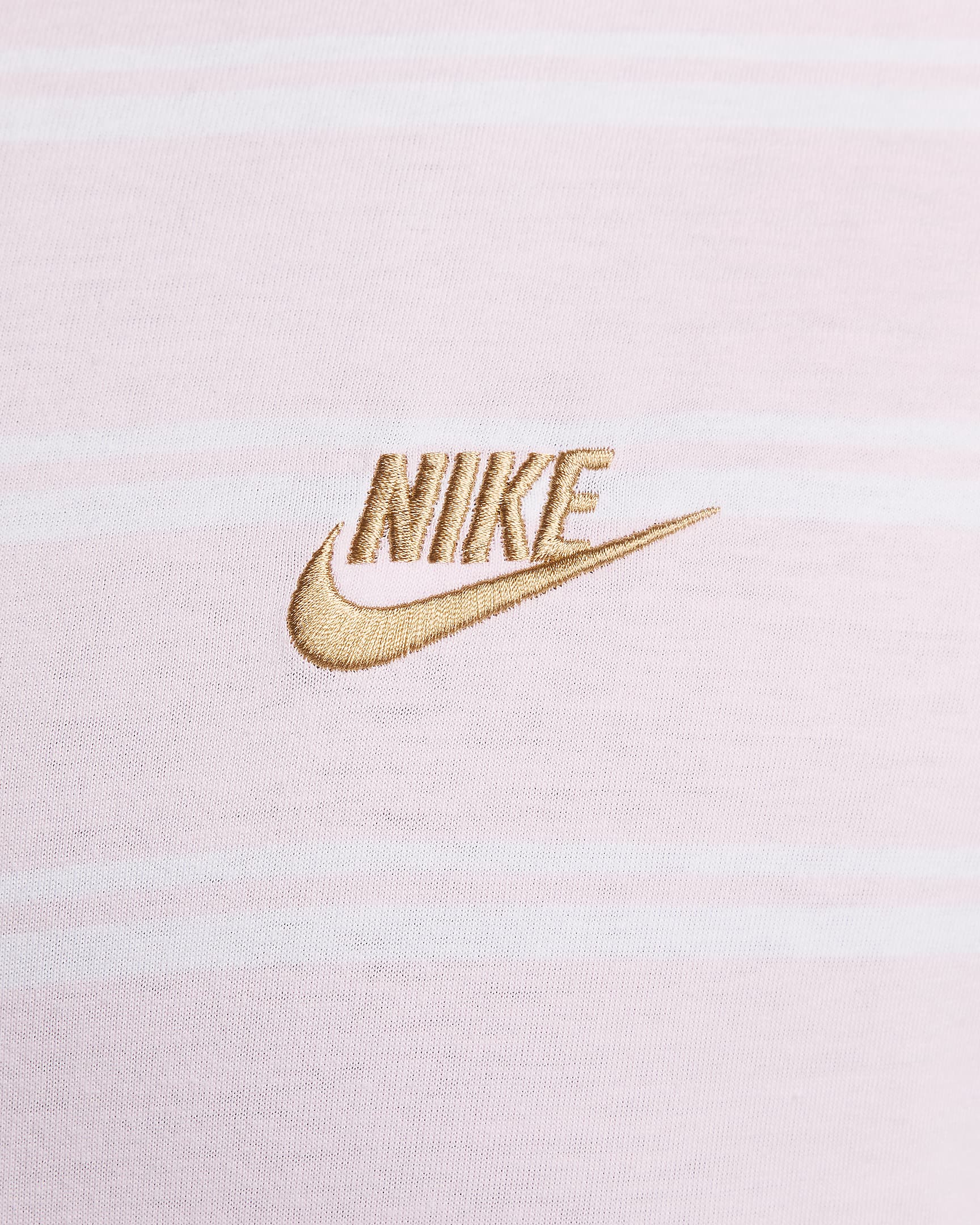 Nike Sportswear Men's Striped T-Shirt - Pink Foam