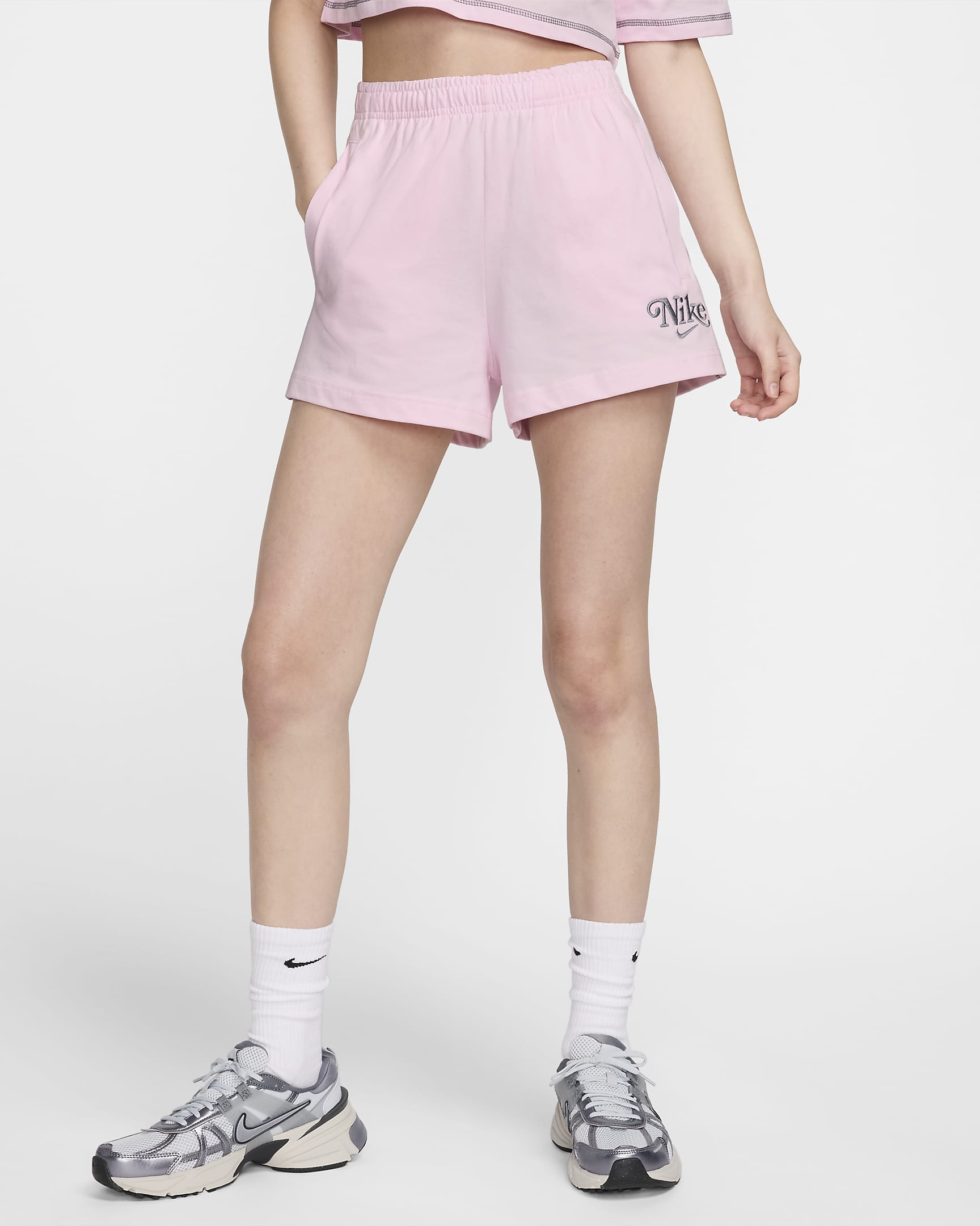 Short en jersey Nike Sportswear pour Femme - Pink Foam