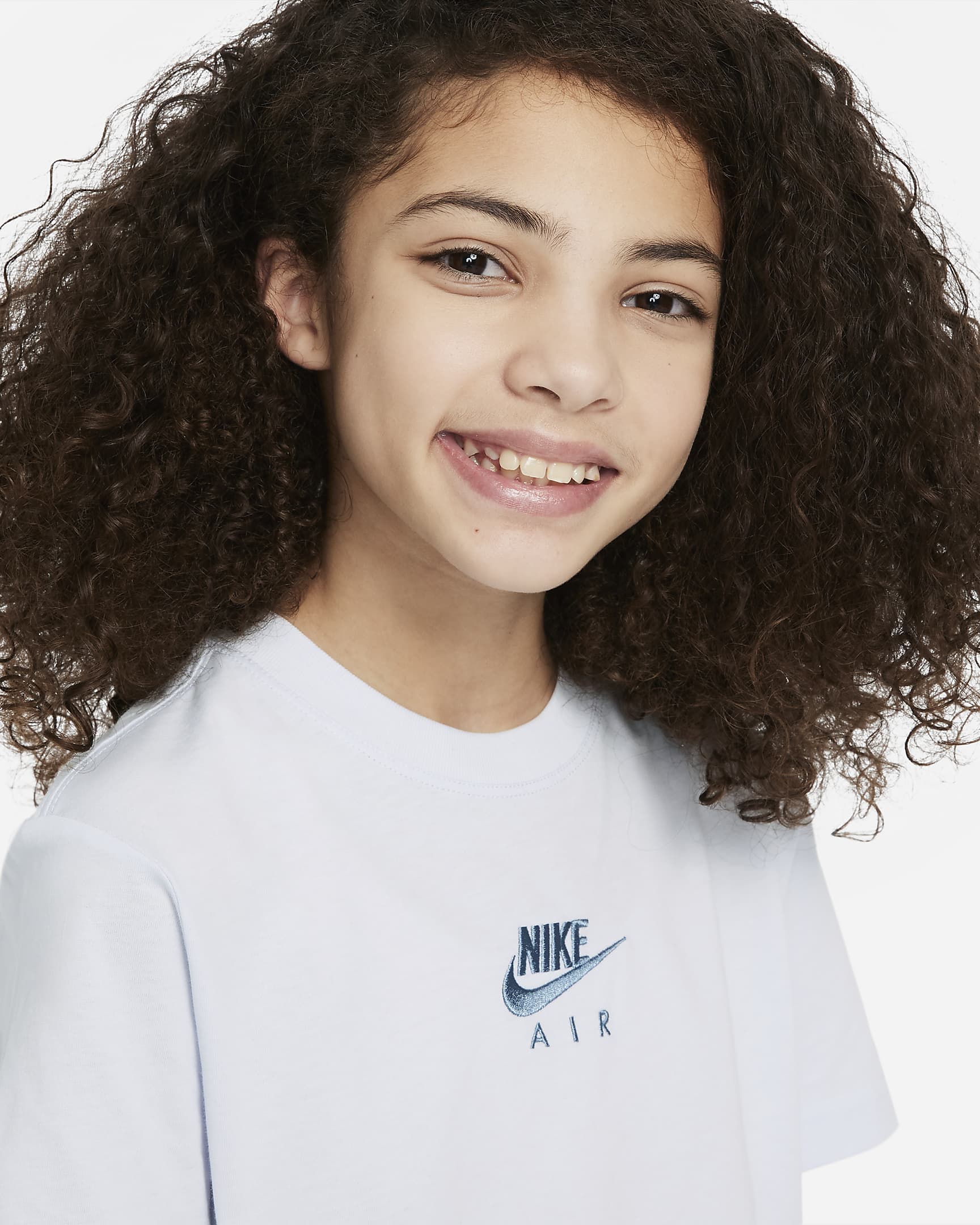 Nike Air Older Kids' (Girls') T-Shirt - Football Grey