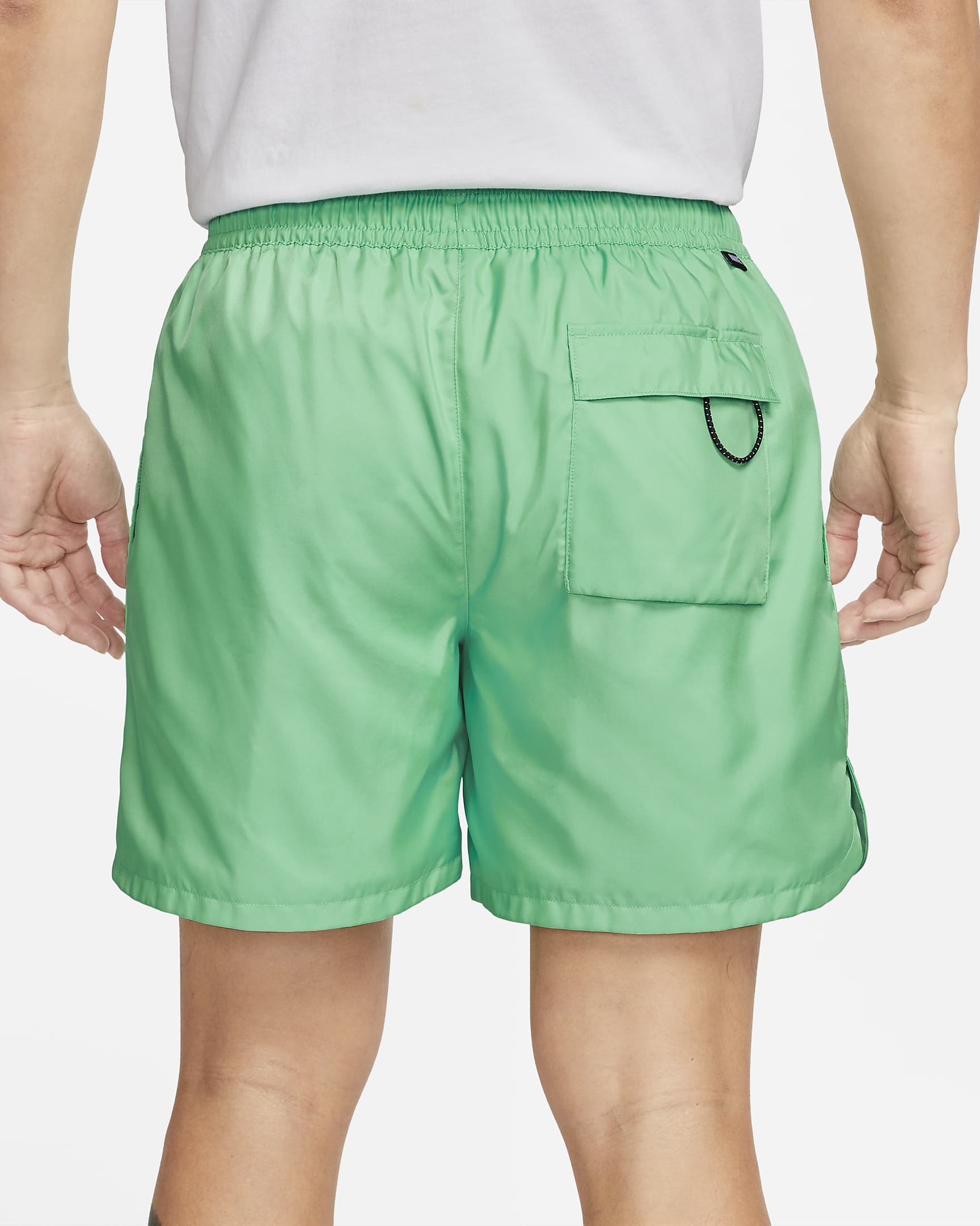 Nike Sportswear Sport Essentials Men's Woven Lined Flow Shorts - Spring Green/White