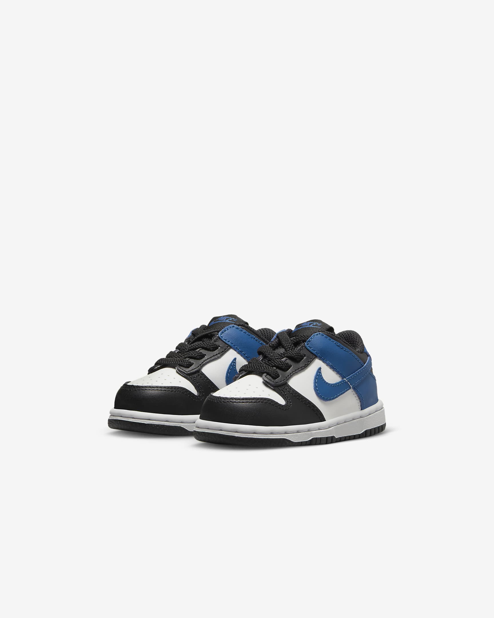 Nike Dunk Low Baby/Toddler Shoes - Summit White/Black/White/Industrial Blue