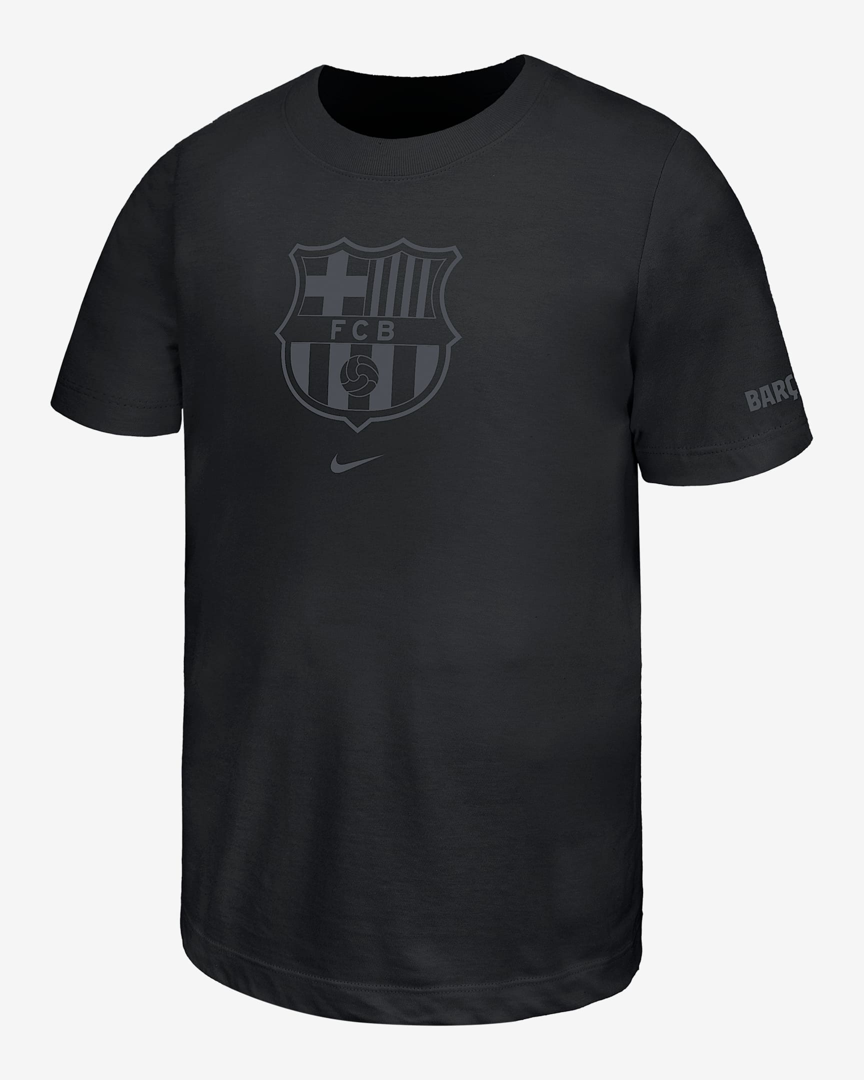 FC Barcelona Big Kids' Nike Soccer T-Shirt - Black