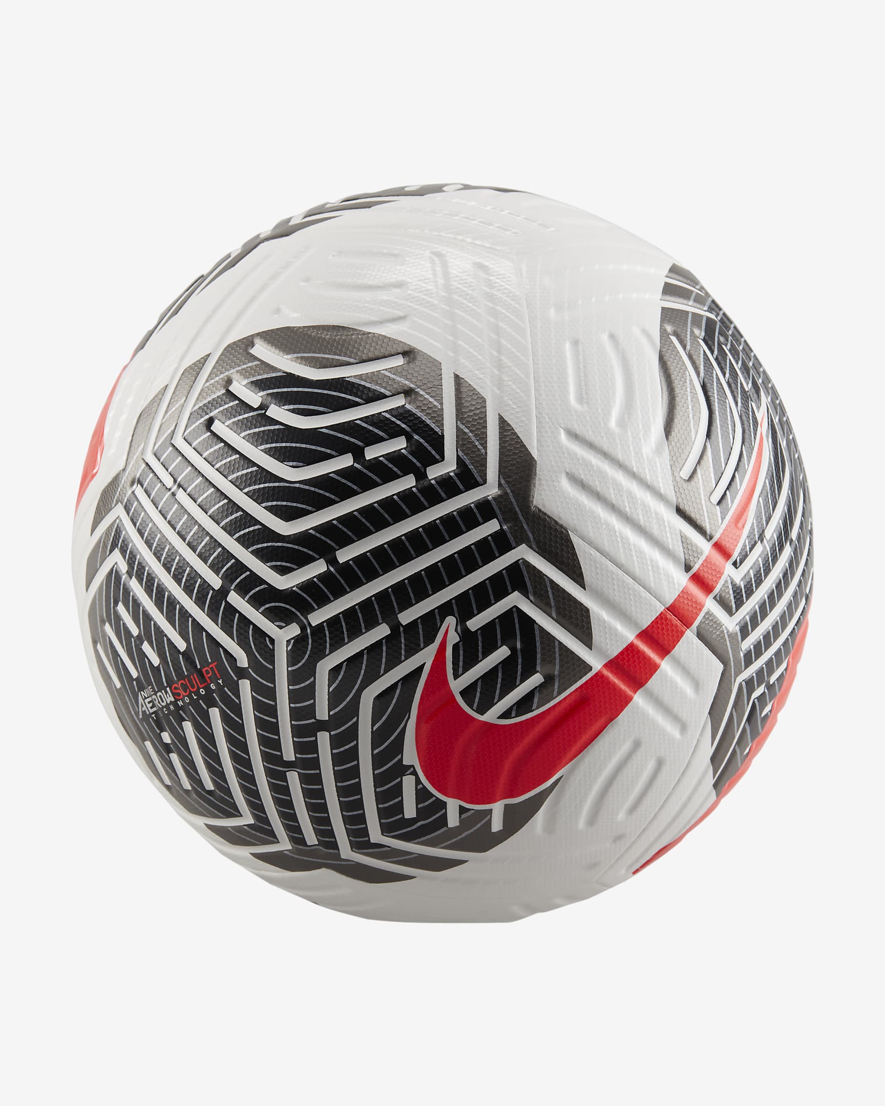 Nike Club Elite Balón de fútbol - Blanco/Negro/Carmesí brillante