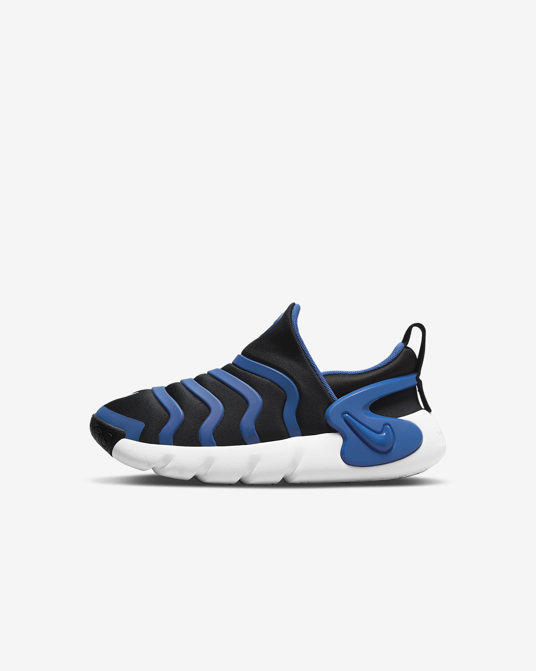 Tenis fácil de poner y quitar para niños de preescolar Nike Dynamo Go - Negro/Royal juego/Blanco