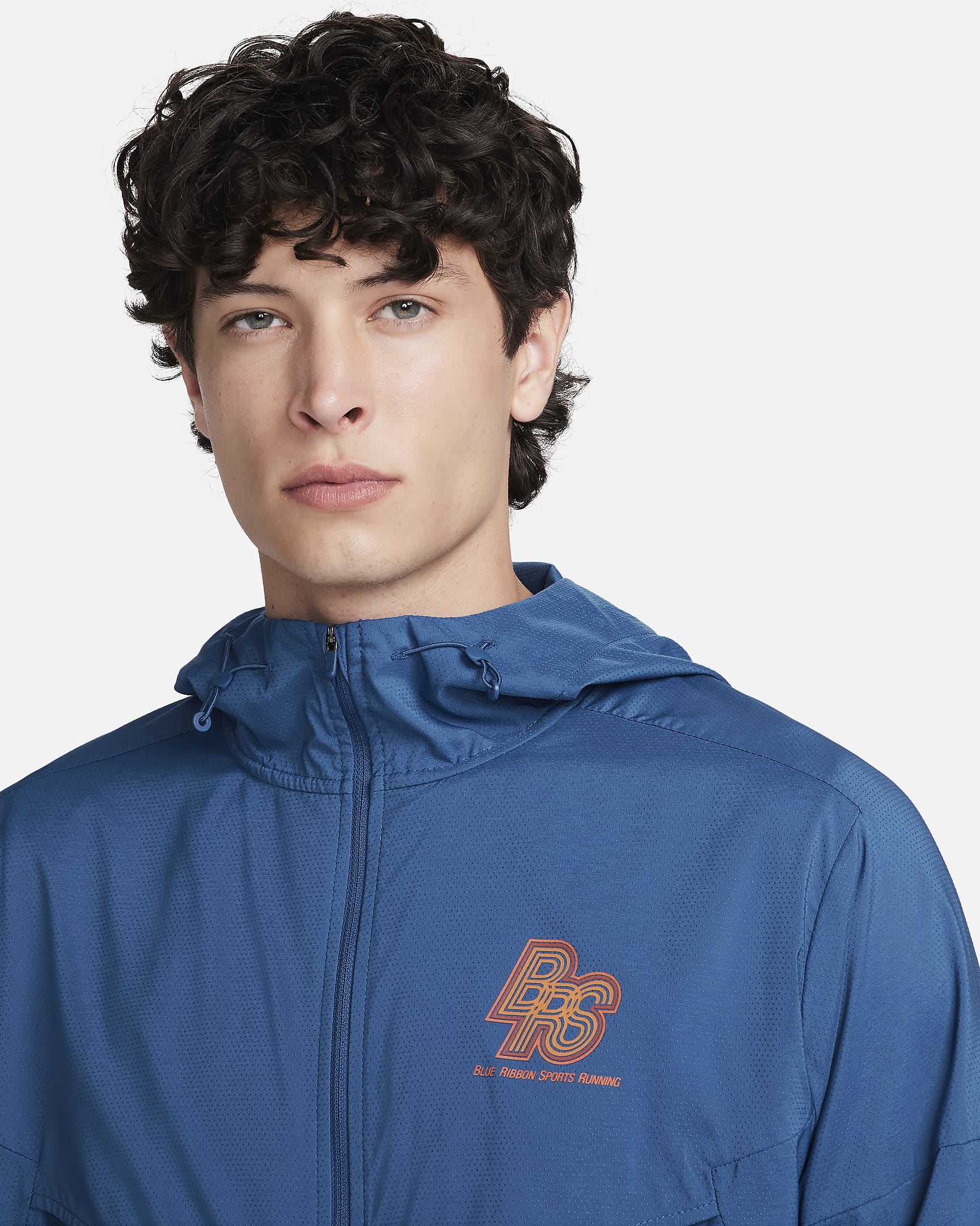 Giacca da running Repel Nike Windrunner Running Energy – Uomo - Court Blue/Court Blue/Safety Orange