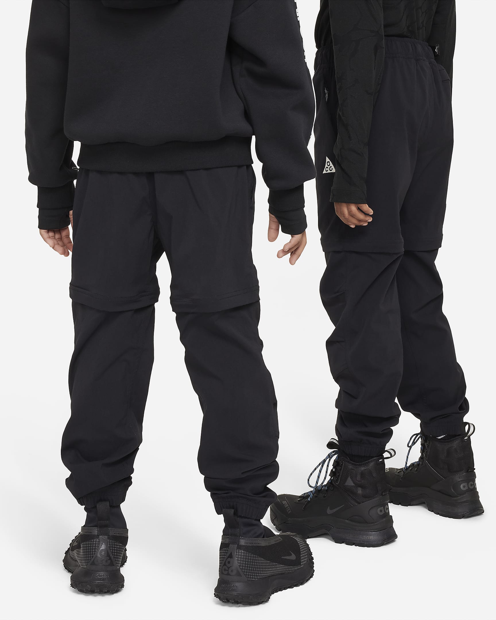 Nike ACG Repel Hike Older Kids' Convertible Trousers - Black/Dark Smoke Grey/Summit White