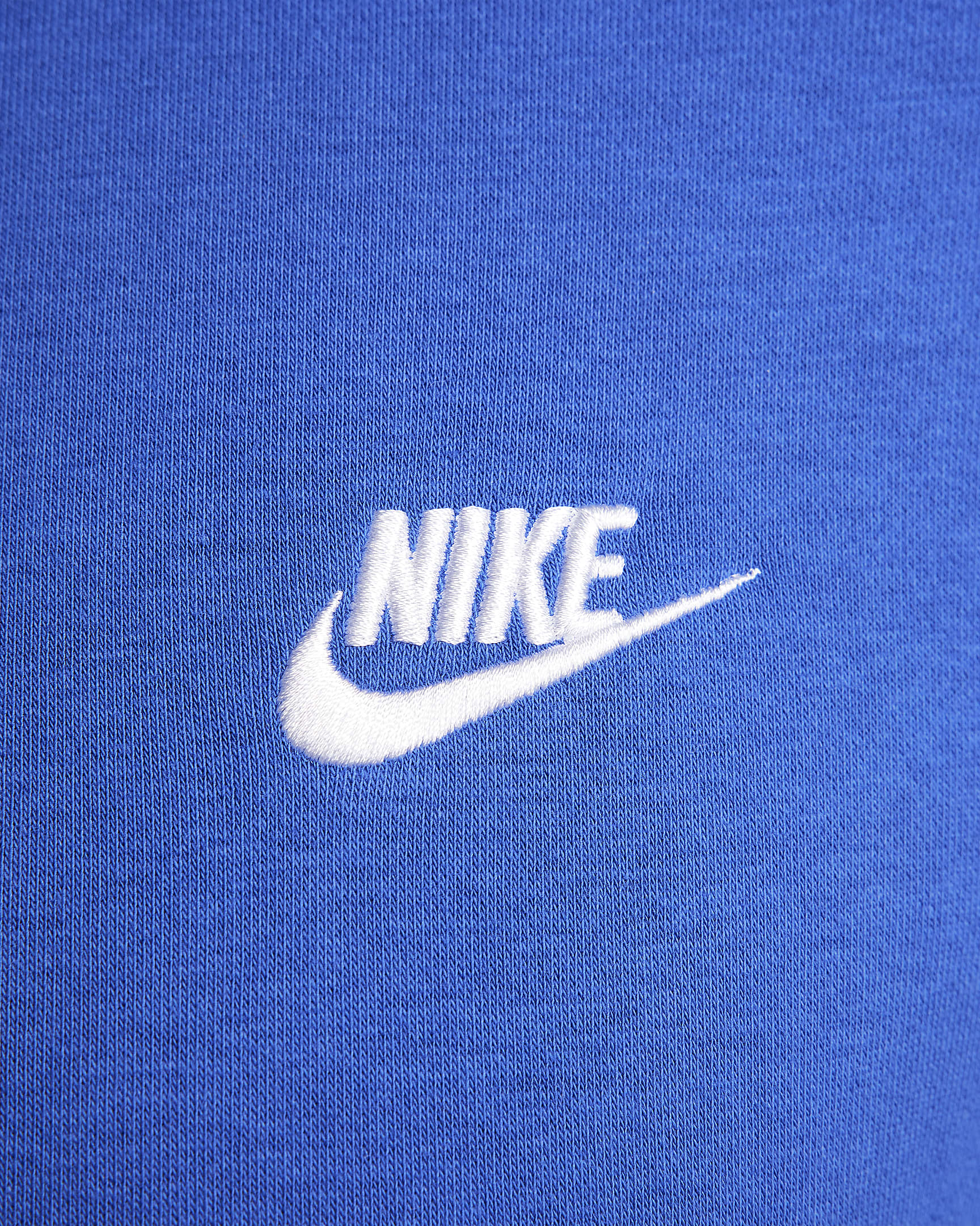 Maglia con rovescio spazzolato e zip a metà lunghezza Nike Sportswear Club - Uomo - Game Royal/Game Royal/Bianco