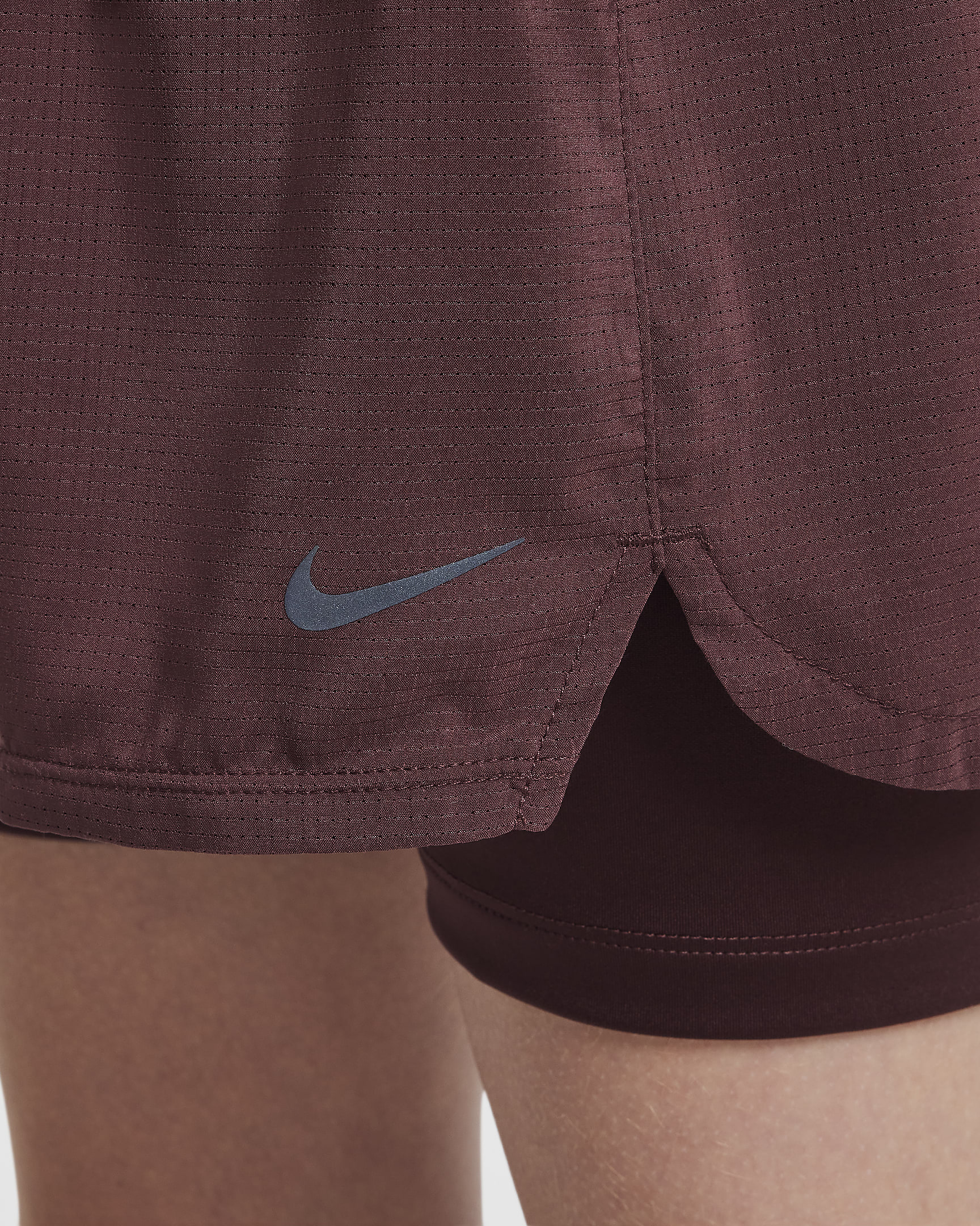 Short Nike Dri-FIT ADV pour ado (fille) - Burgundy Crush/Burgundy Crush/Noir