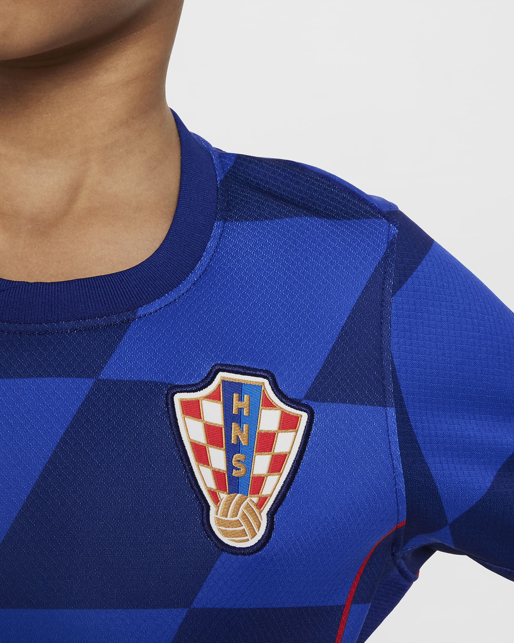 Croatia 2024/25 Stadium Away Younger Kids' Nike Football Replica Kit - Hyper Royal/Deep Royal Blue/University Red/White