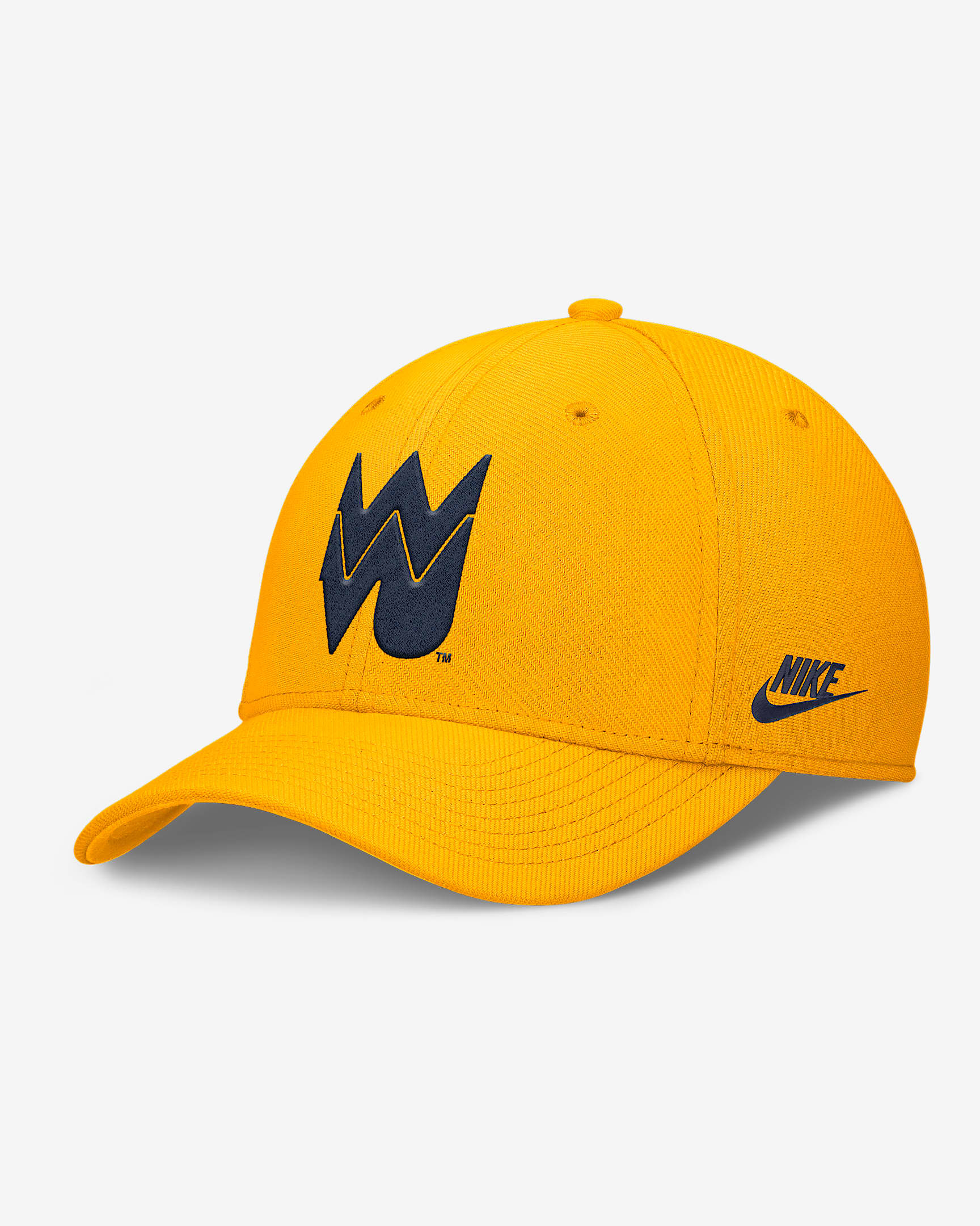 West Virginia Primetime Rise Academic Men's Nike Dri-FIT College Hat - Gold