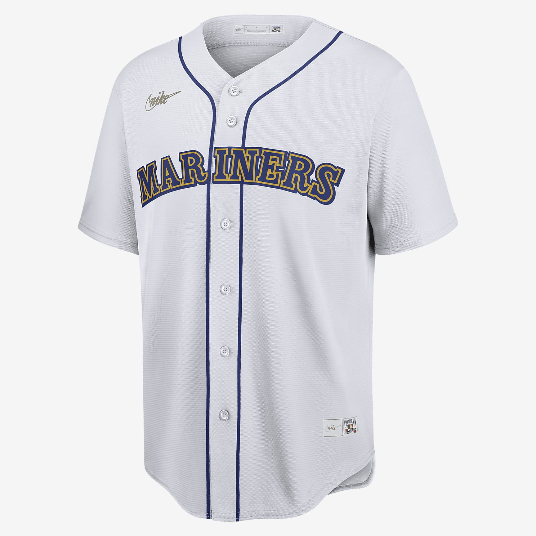 MLB Seattle Mariners (Edgar Martinez) Men's Cooperstown Baseball Jersey - White