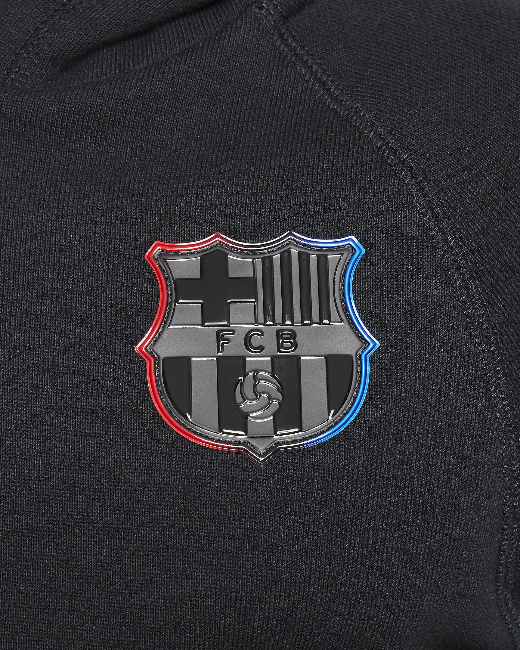 Sweat à capuche de football en Fleece à motif Nike FC Barcelona Away pour ado - Noir